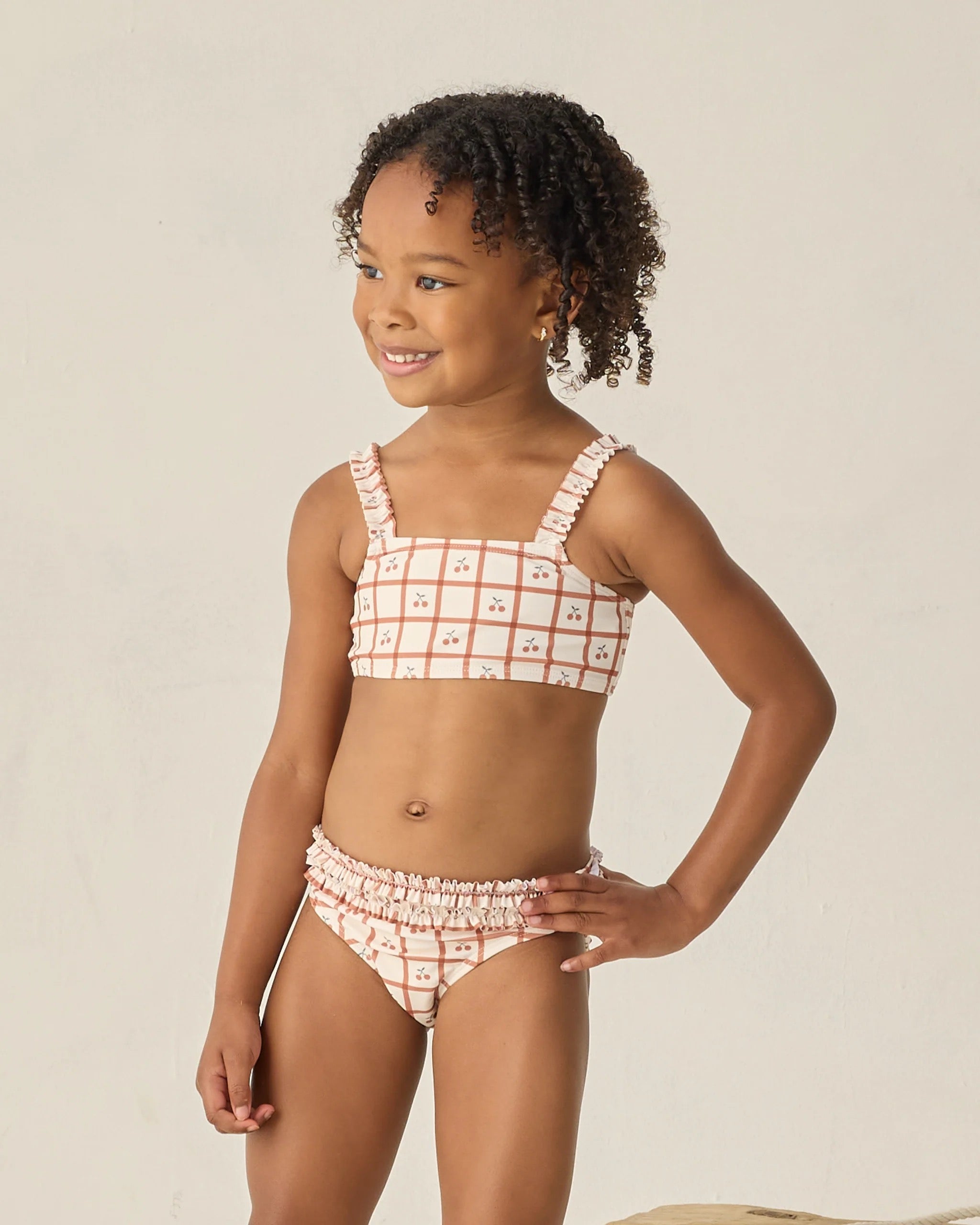 Rylee + Cru Rouched Bikini || Cherry Check