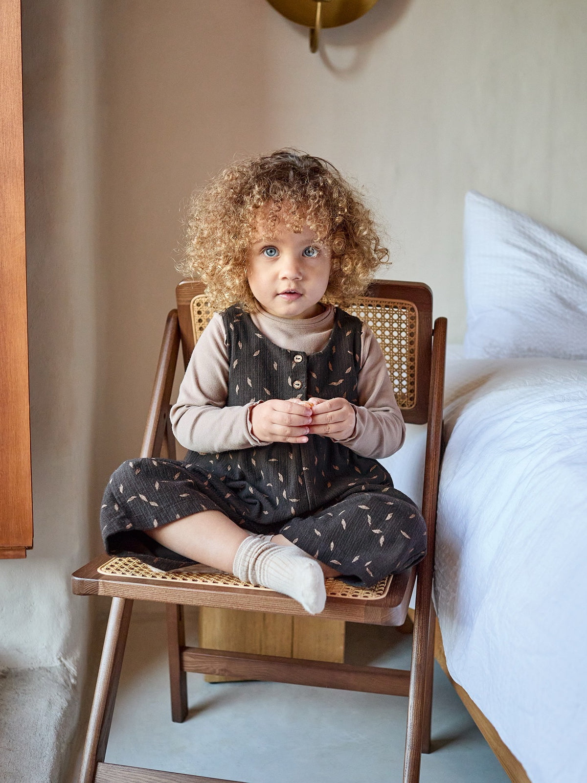Play Up Cotton Sleeveless Jumpsuit || Dark Gray Leaf Print
