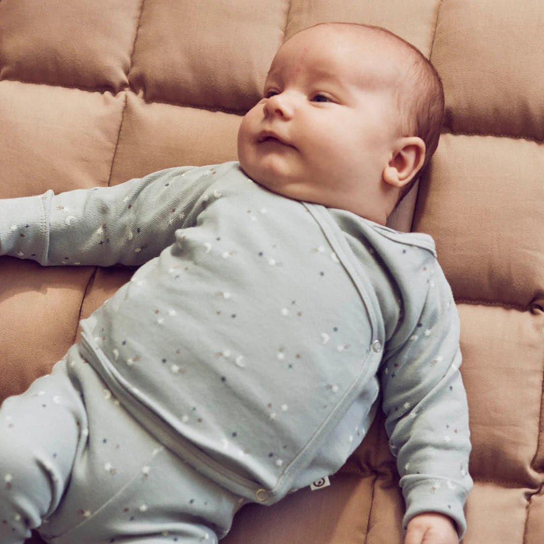 Stars Kimono Top, Pants and Hat Set ||  Jasmine Blue