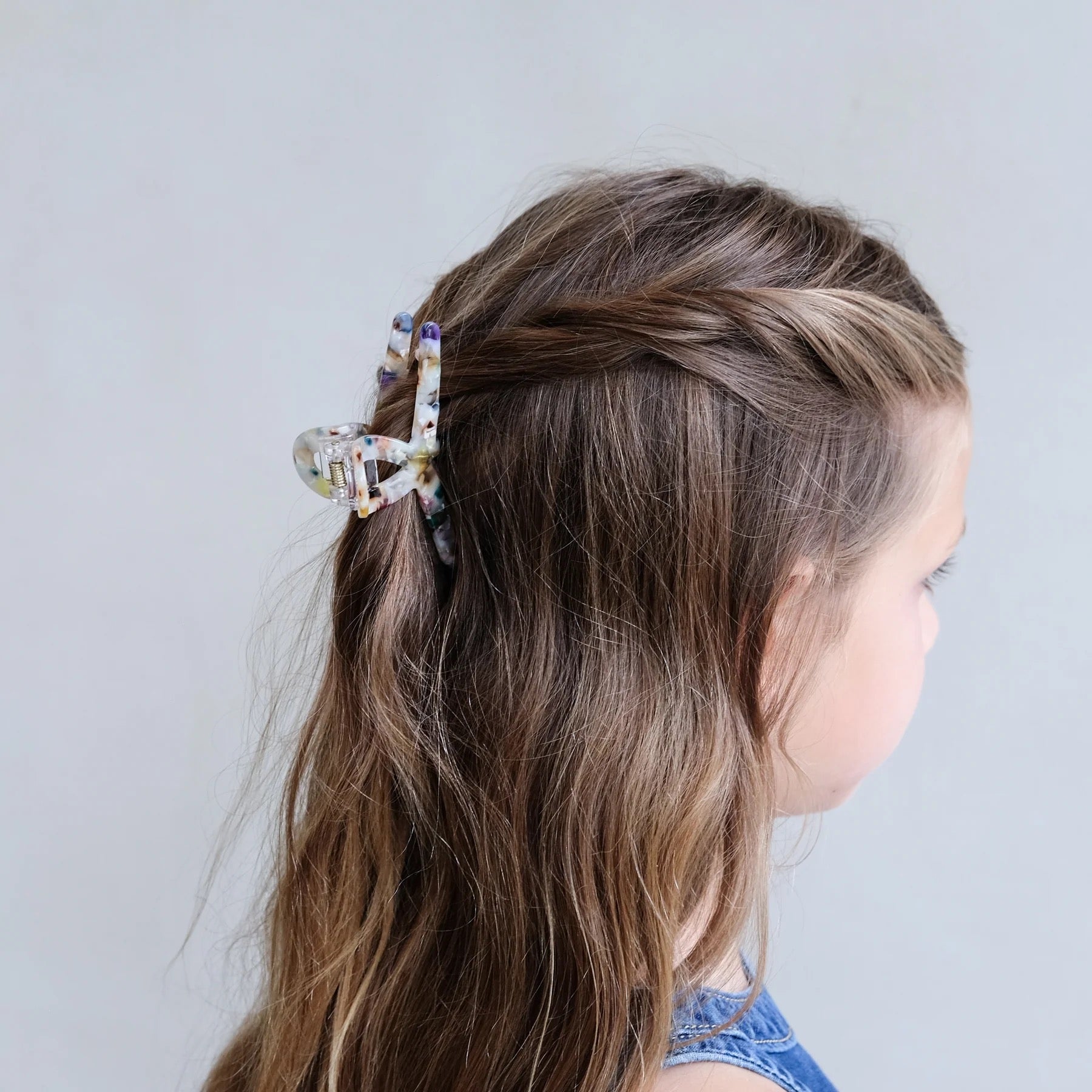 Speckled Rainbow Claw Clip