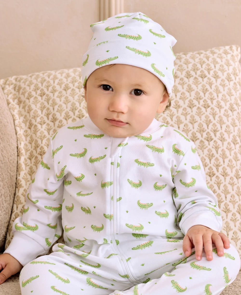 Kissy Kissy Crocodile Camp Zip Footie