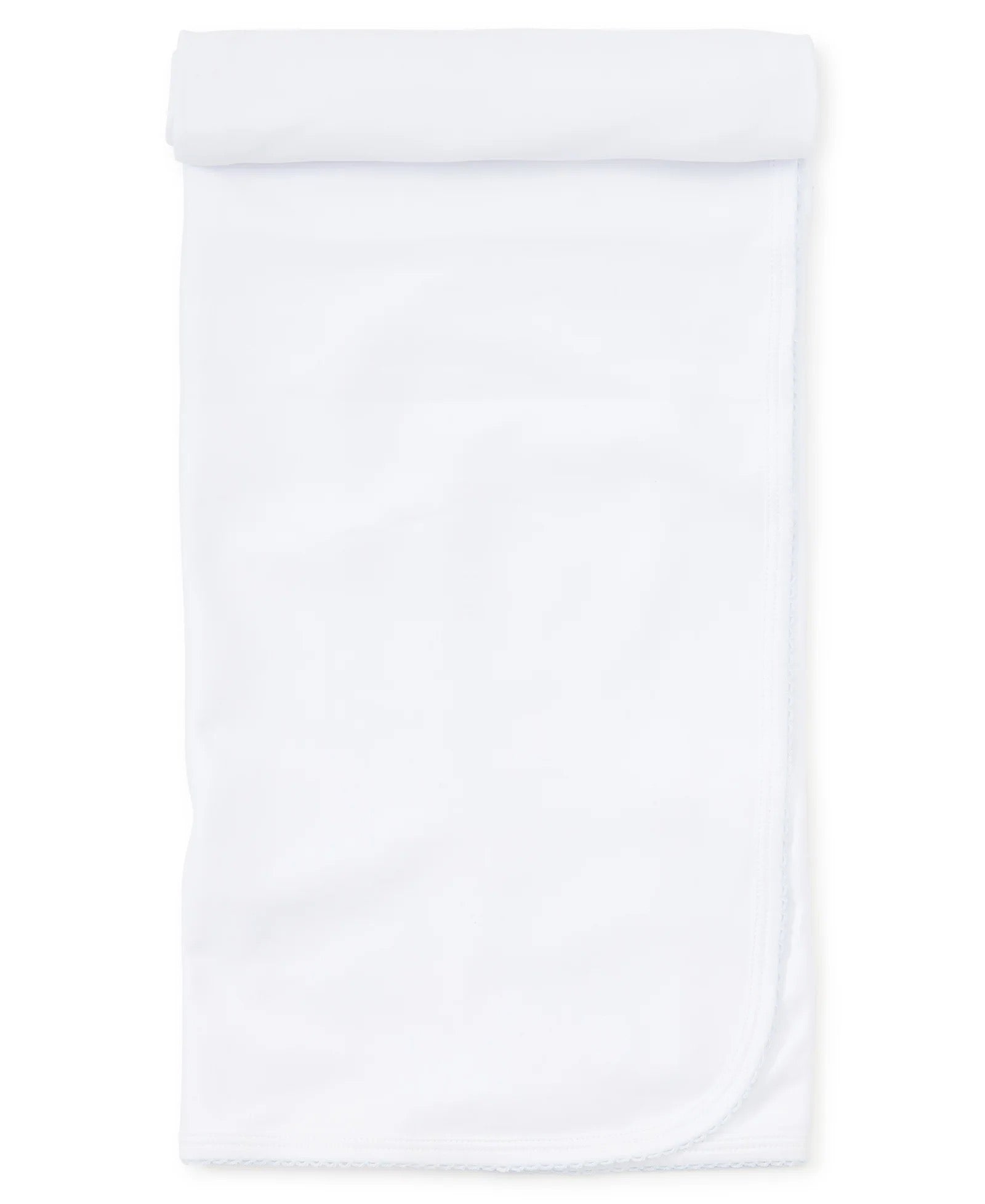 Kissy Kissy Premier Blanket with Hand Embroidery || Blue/White