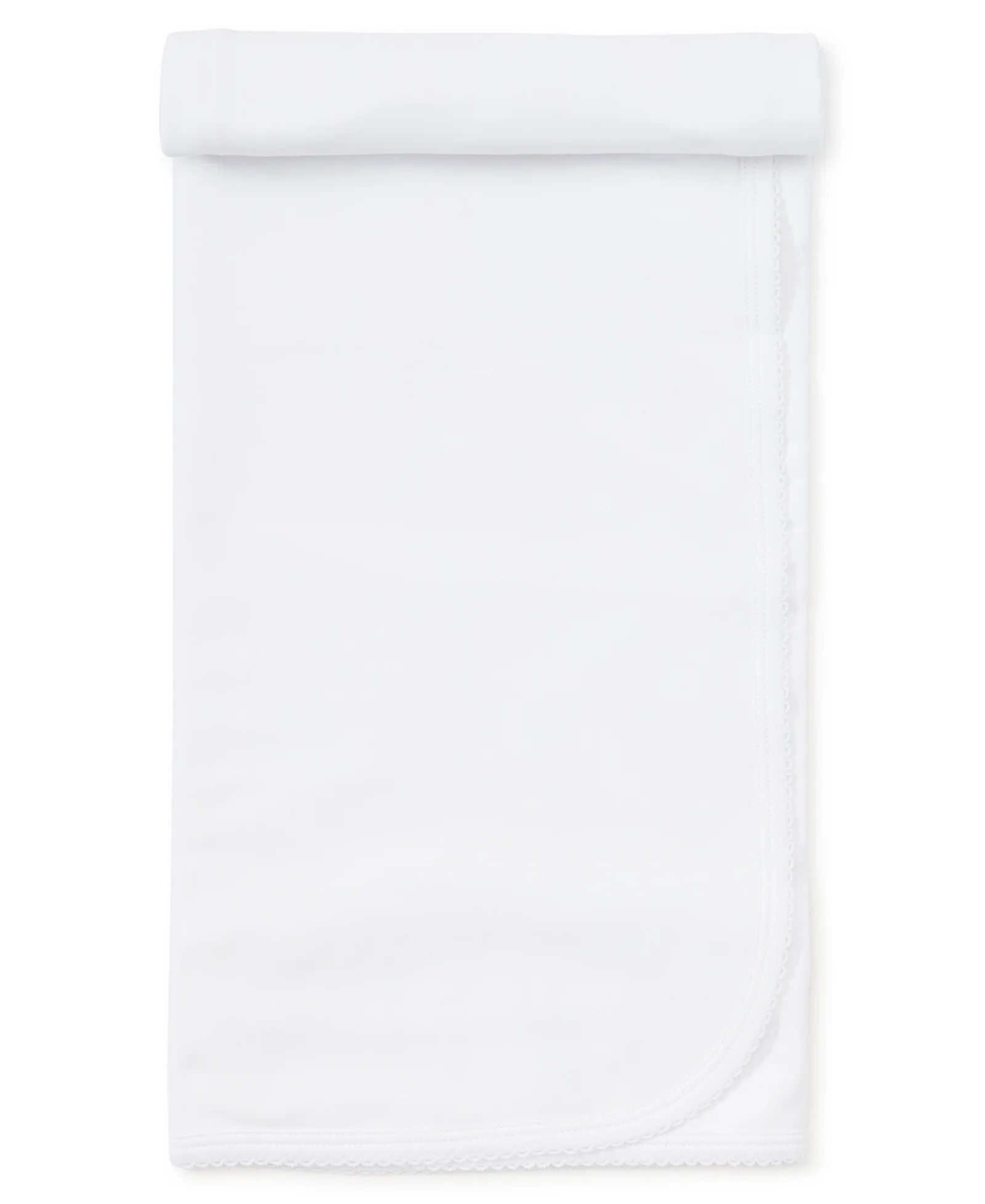 Kissy Kissy Premiere Hand Embroidered Blanket || Silver/White