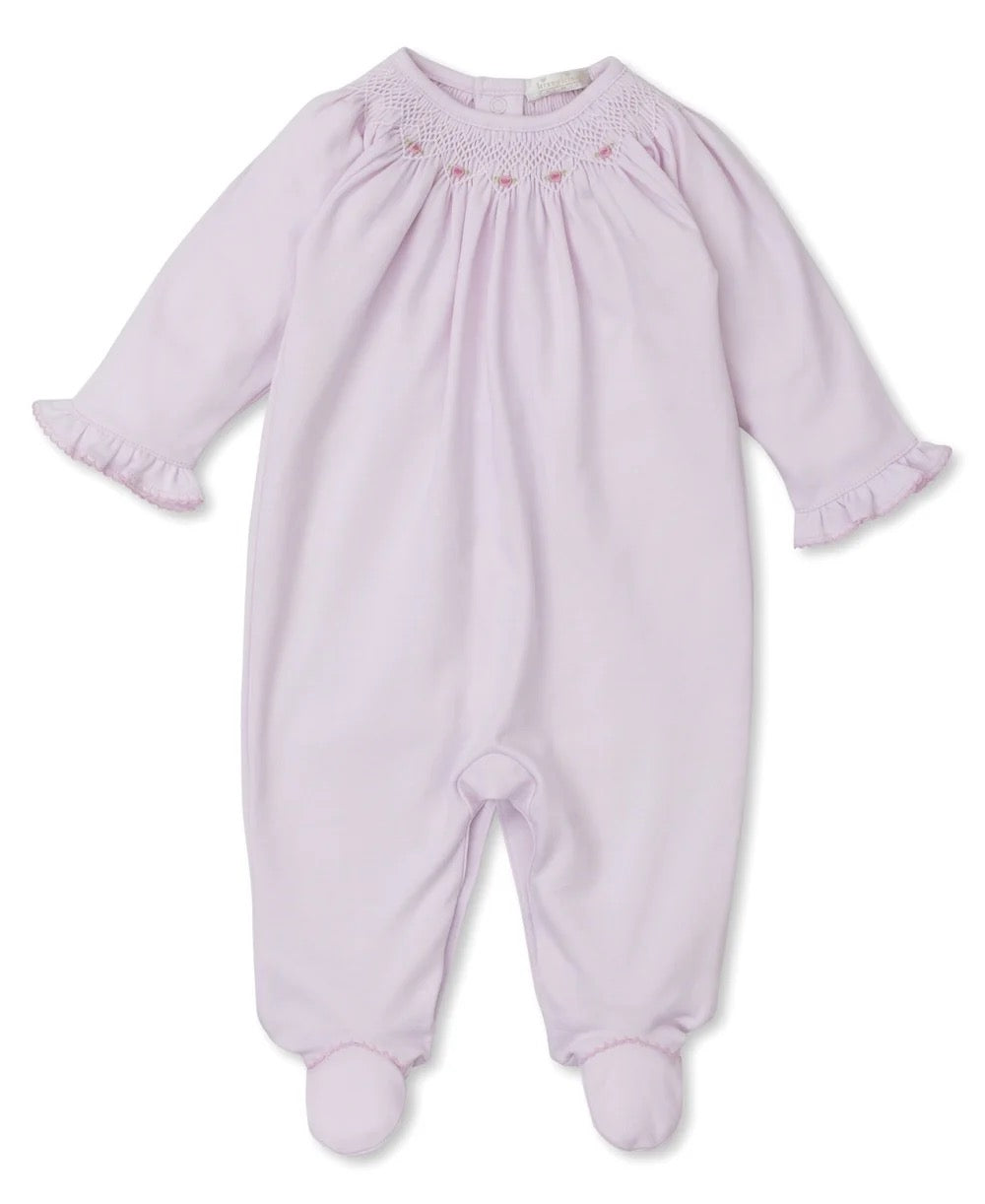 Kissy Kissy Hand Smocked Footie || Pink