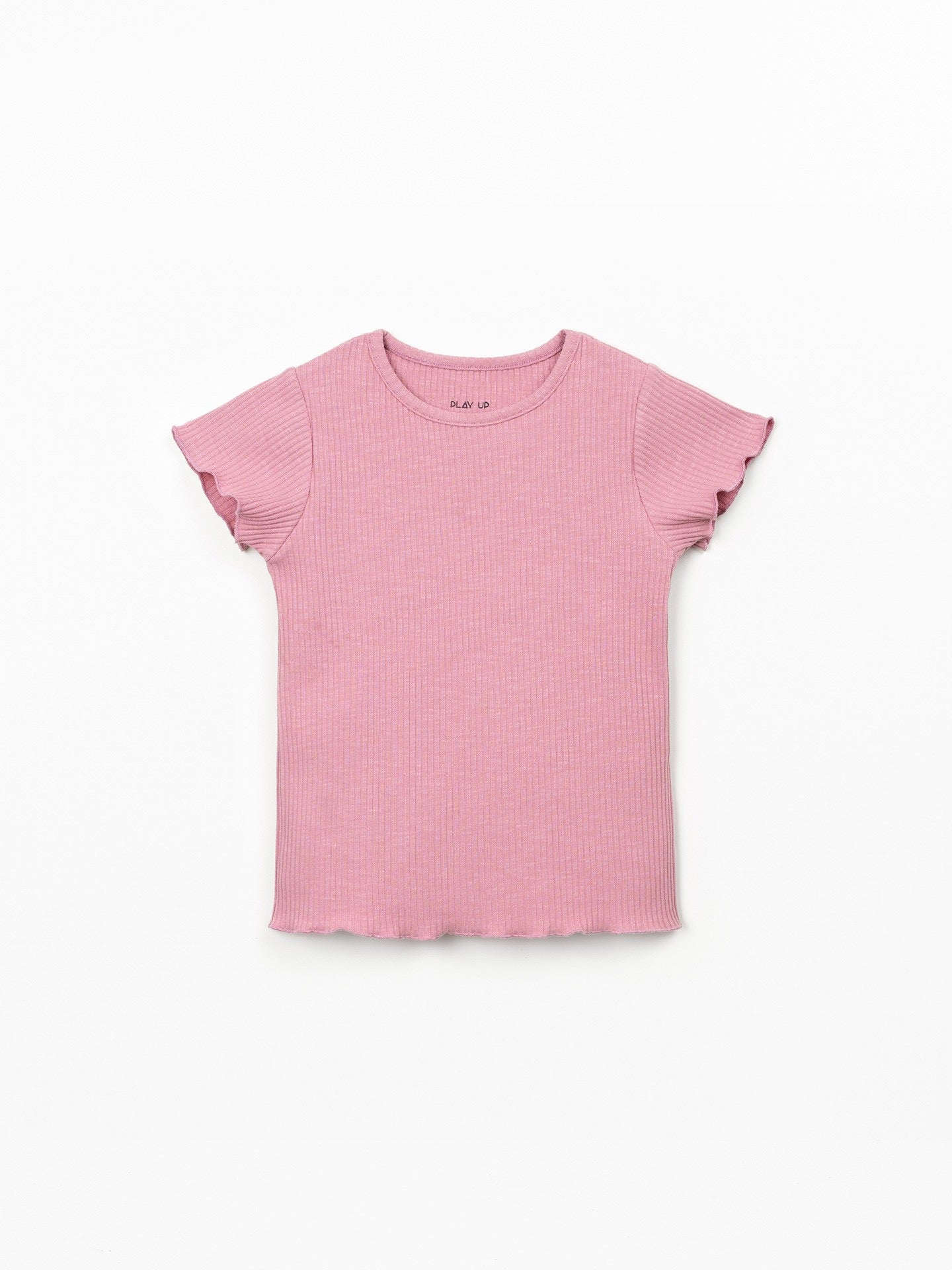 Play Up Girls Ribbed Cotton Organic T-shirt