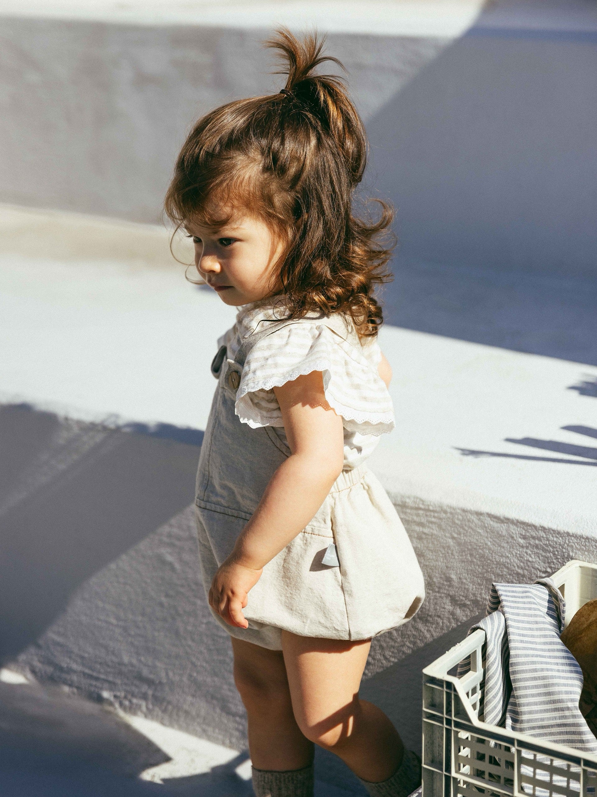 Snug Organic Bubble Romper with Pocket || Natural