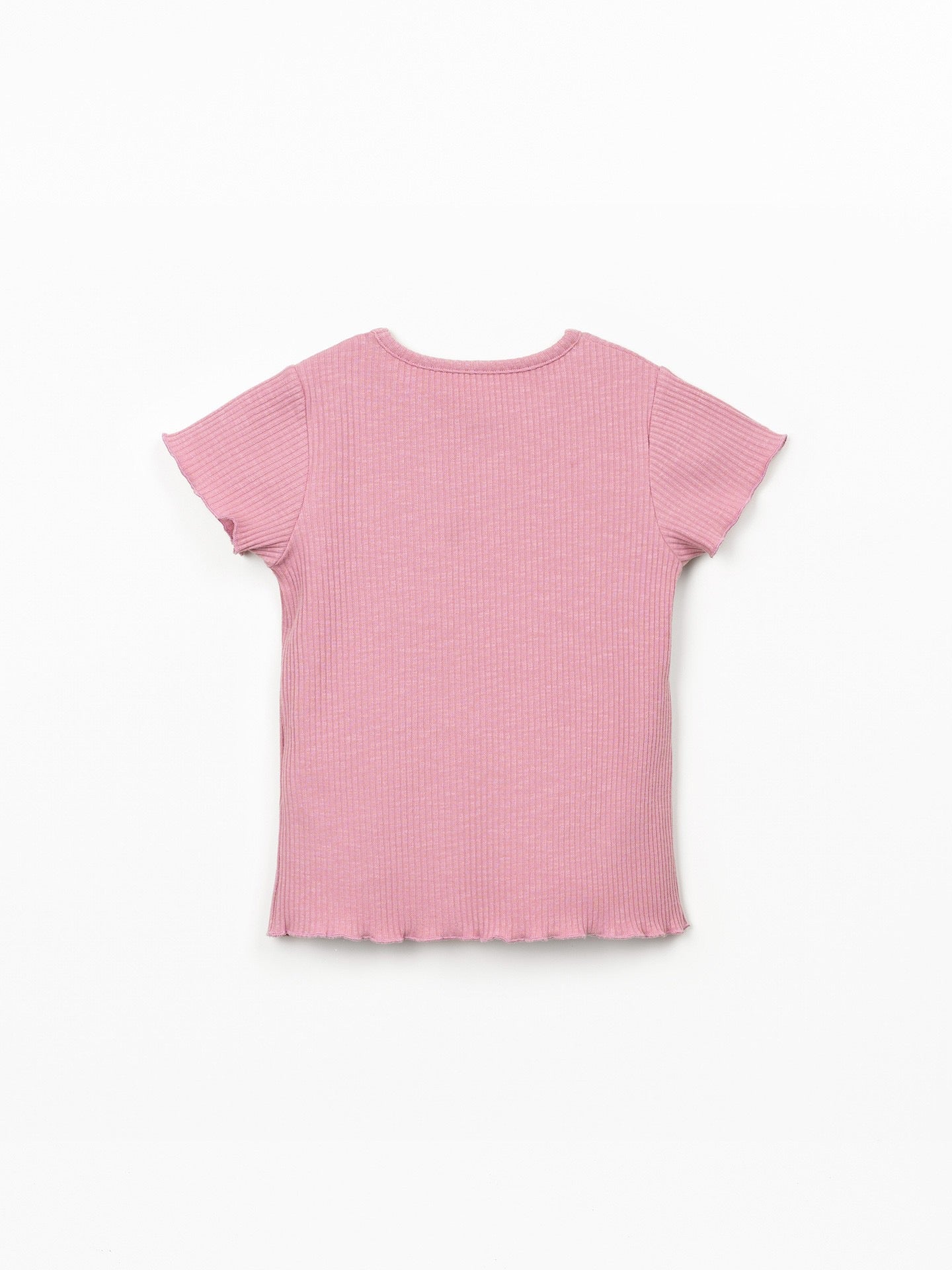 Play Up Girls Ribbed Cotton Organic T-shirt