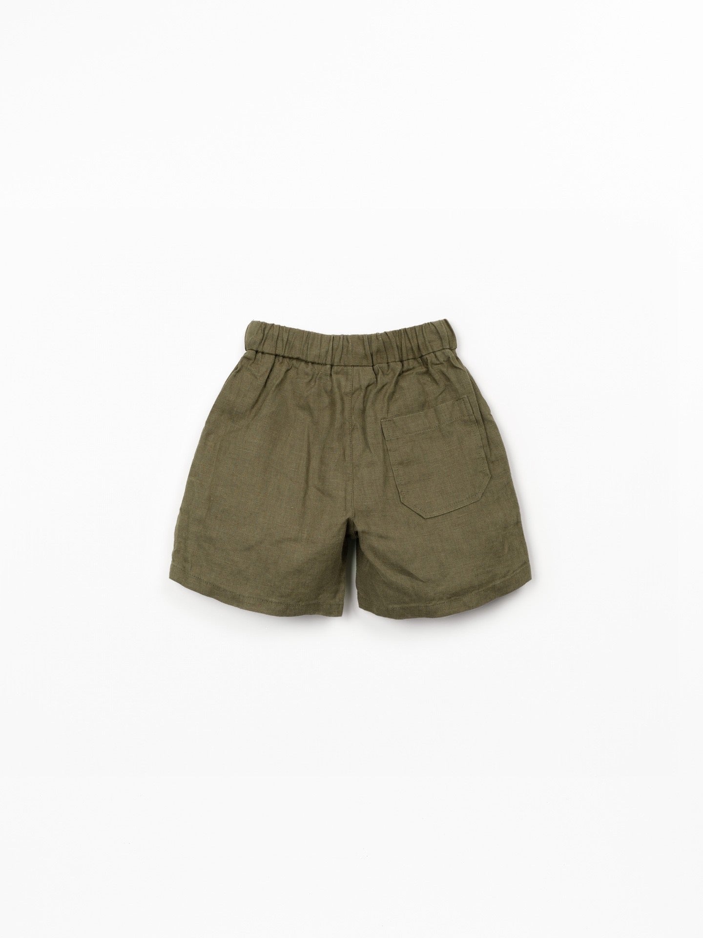 Play Up Boys Drawstring Linen Short || Olive