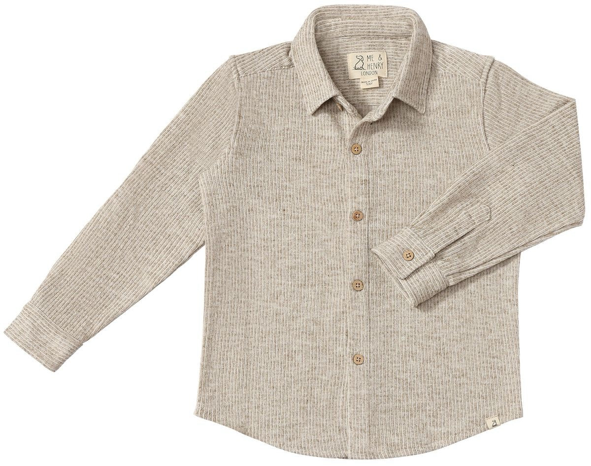 Me & Henry Columbia Jersey Shirt || Heathered Grey