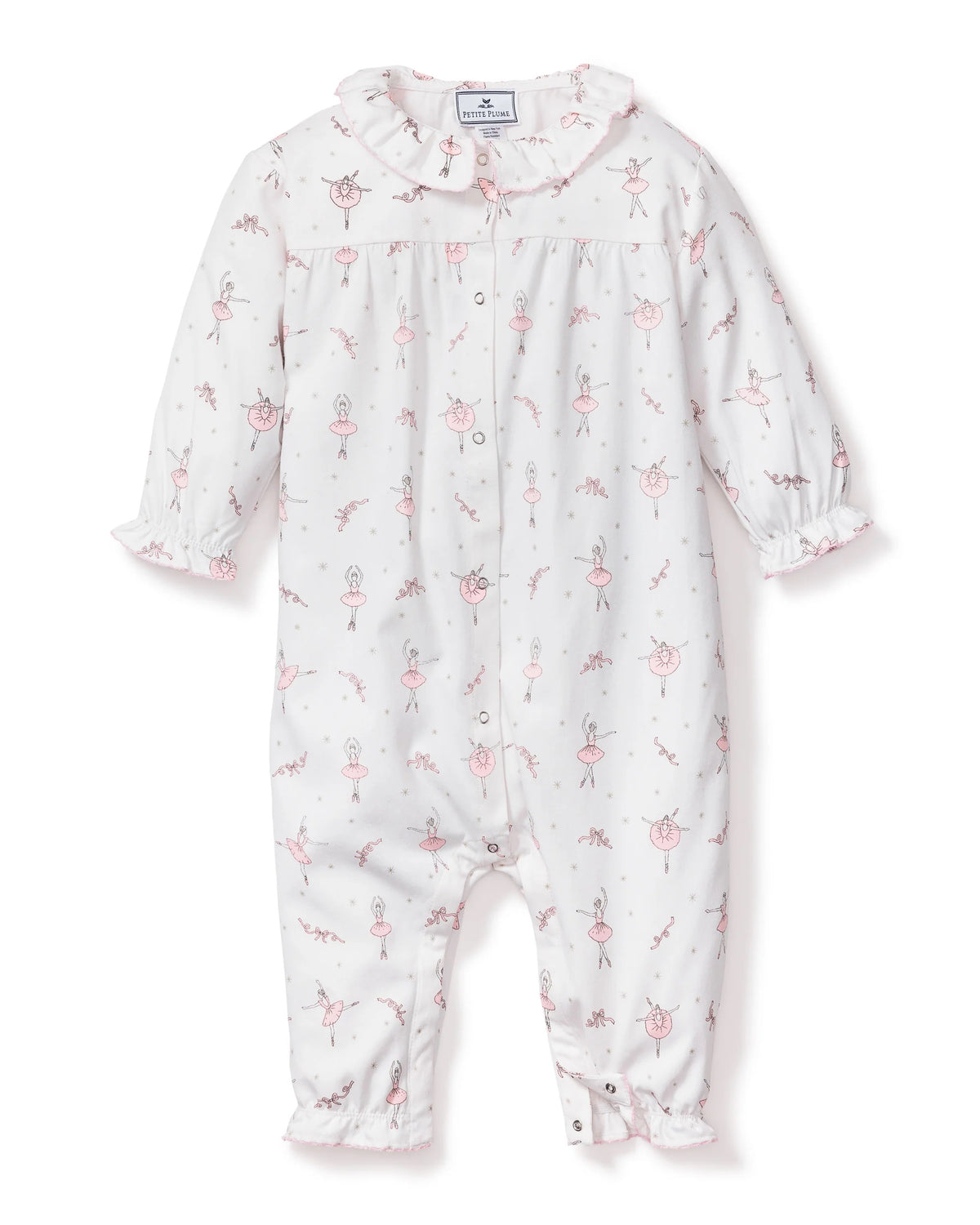 Petite Plume Baby's Twill Madeline Romper || Sugar Plum Fairy