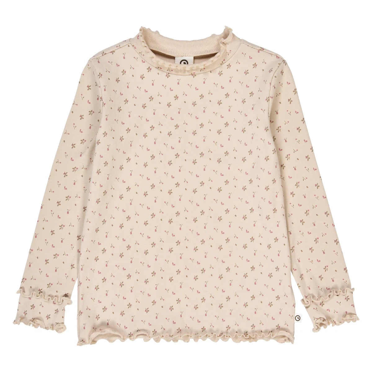 Musli Aster Frill Collar Top and Corduroy Pant Set || Oak/ Nostalgia Rose/ Beige