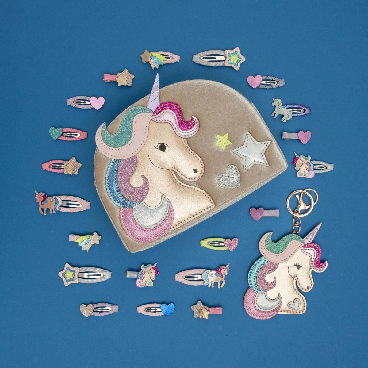 Mimi and Lula Velvet Unicorn Purse