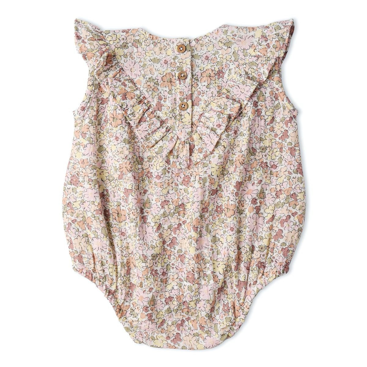 Make Make Organice Sleeveless Ruffle Bubble Romper