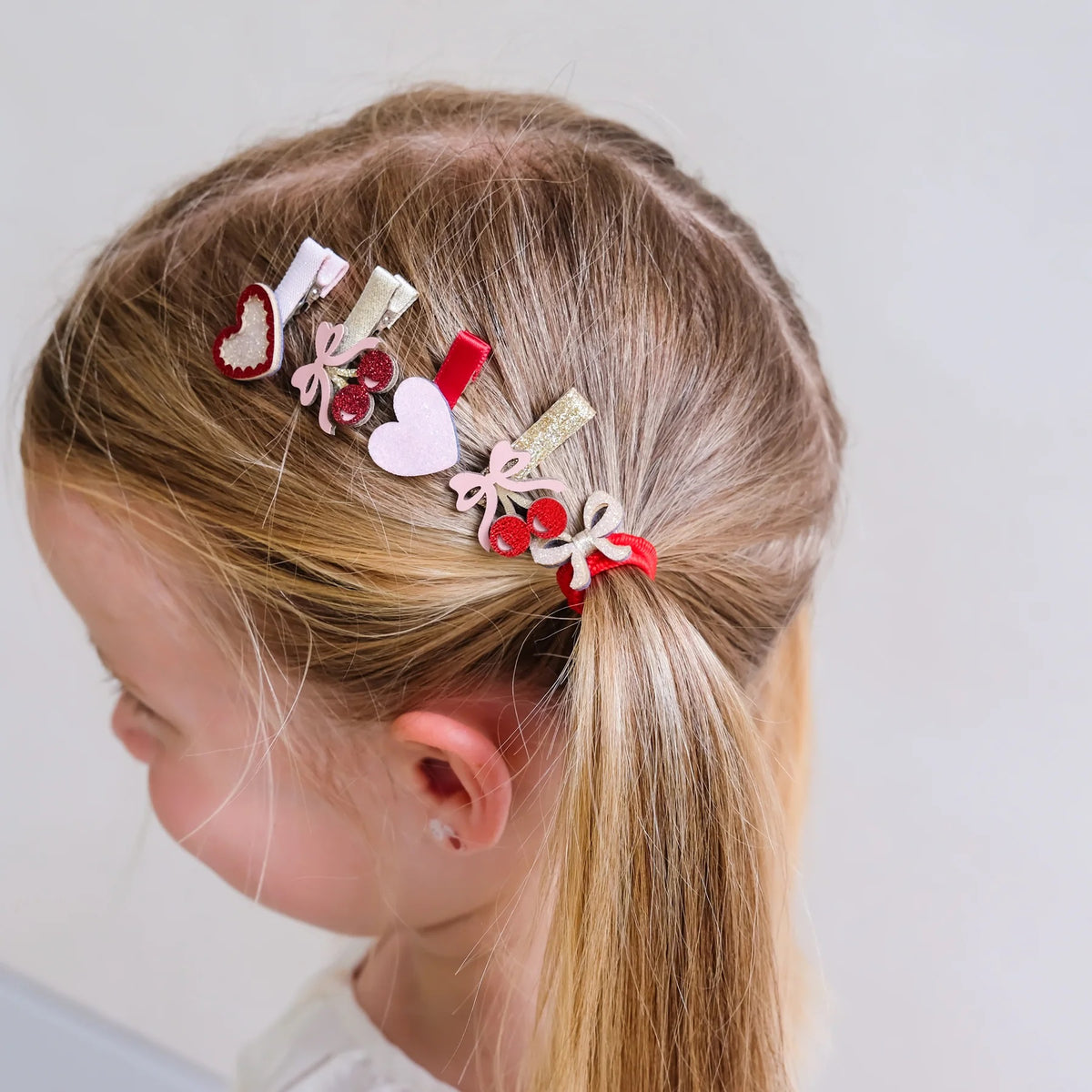 Mimi and Lula Fancy Cherries Hairclips