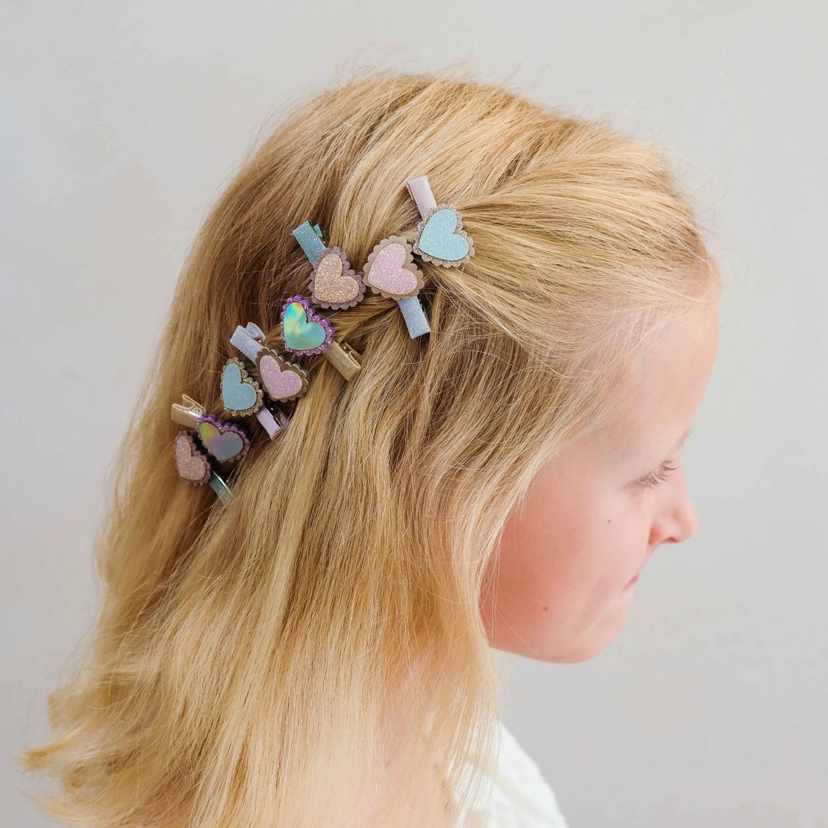Mimi and Lula Scalloped Heart Hairclips