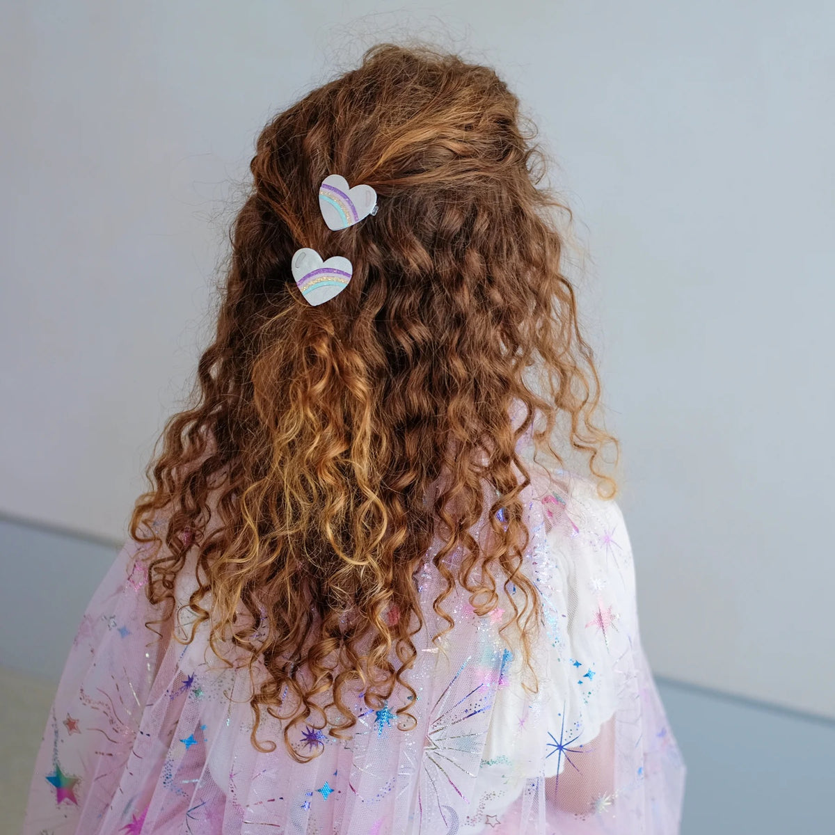 Mimi and Lula Rainbow Stripe Salon Hair Clips
