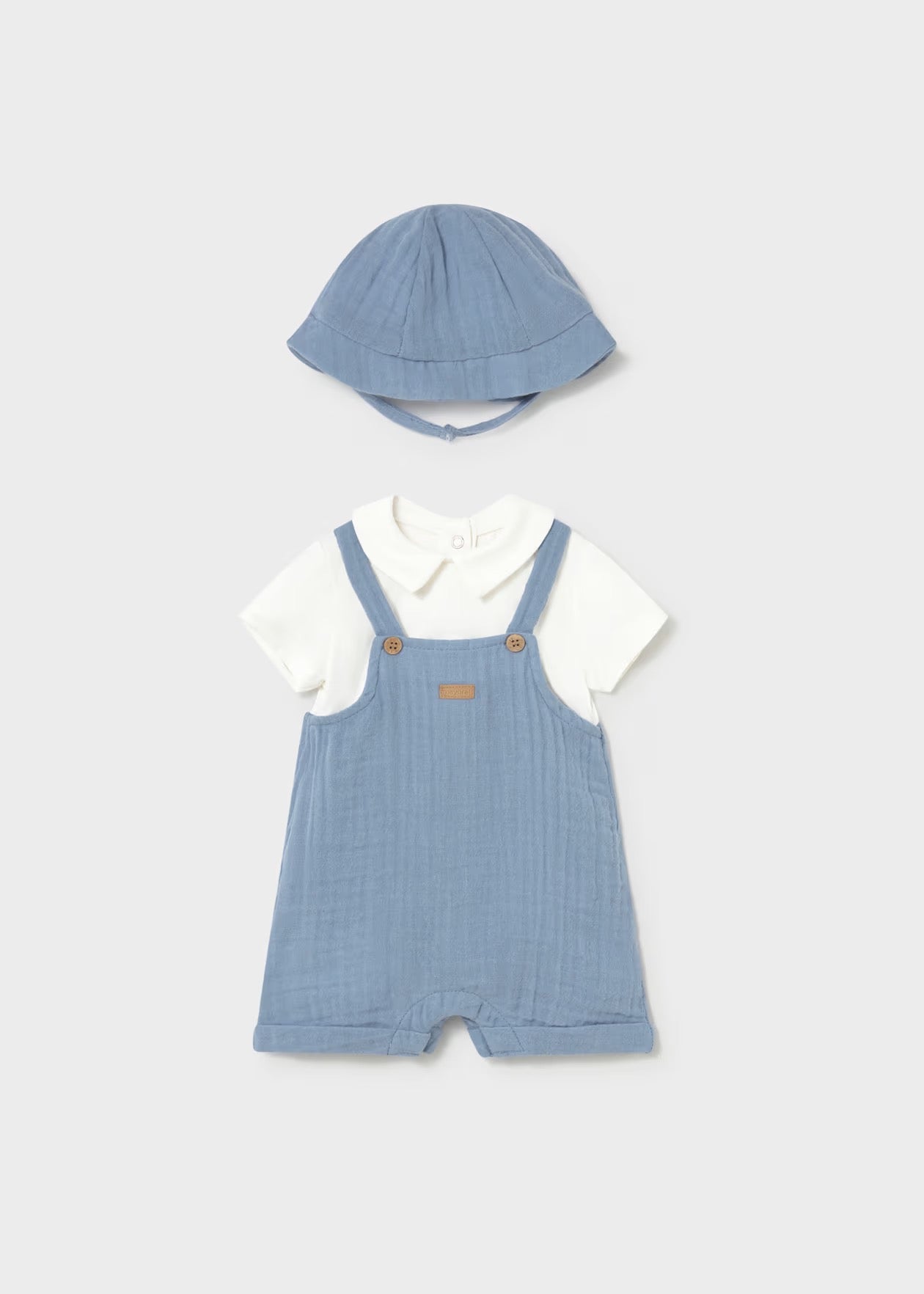 Mayoral Boy Dungaree with Hat Set