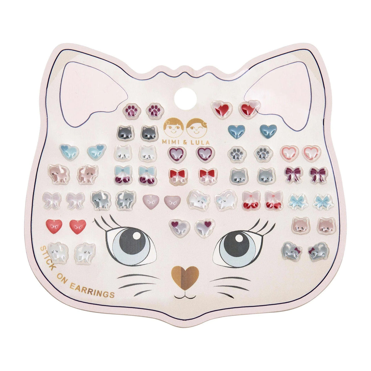 Mimi and Lula Kittybow Stick On Earrings
