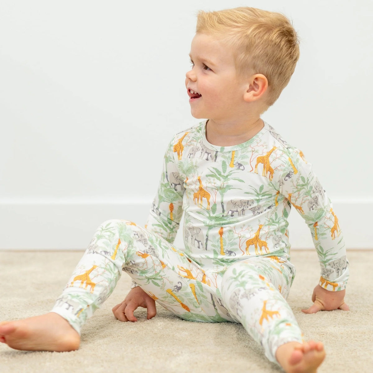 Sweet Bamboo Big Kid Pajamas || George's Jungle