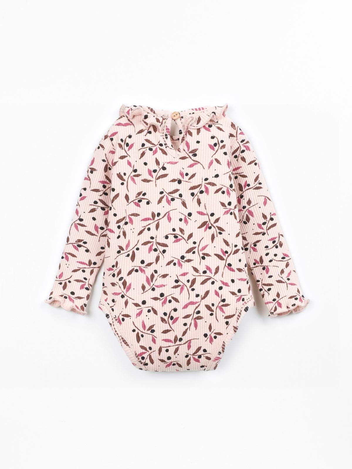 Play Up Long Sleeve Onesie || Pink Olive Branch
