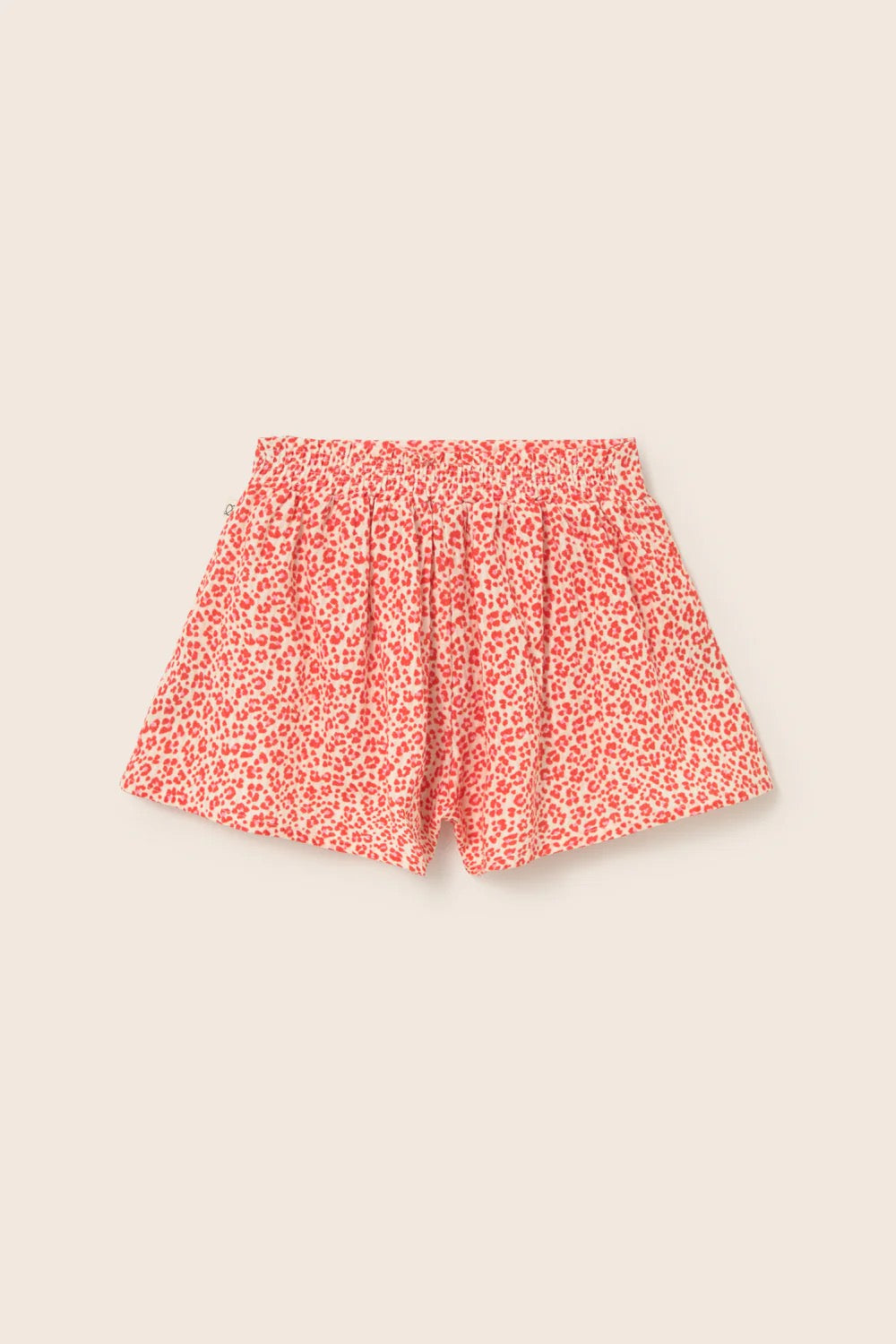 Animal Print Cotton Shorts || Tomato