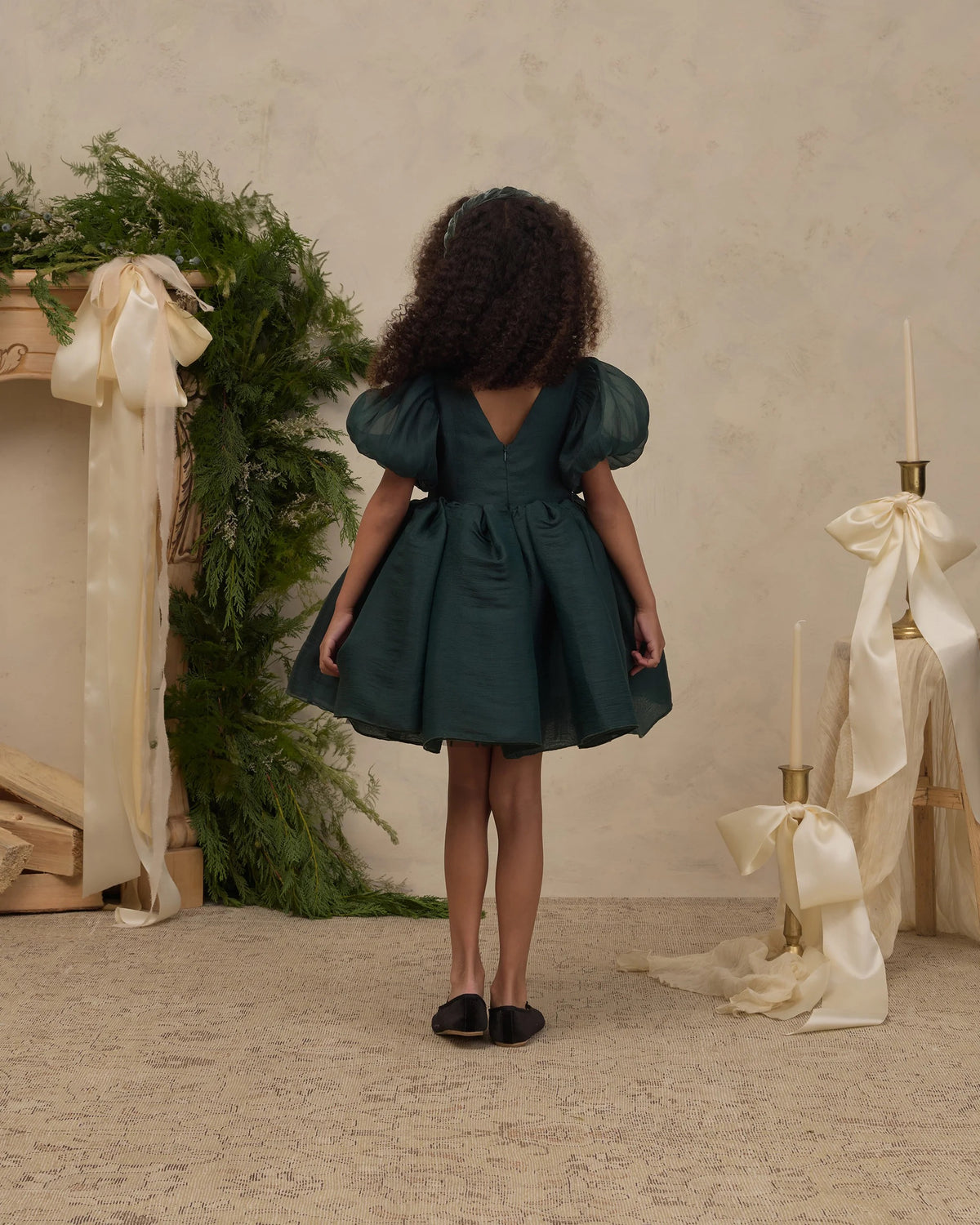 Noralee Sophia Dress || Green Shimmer