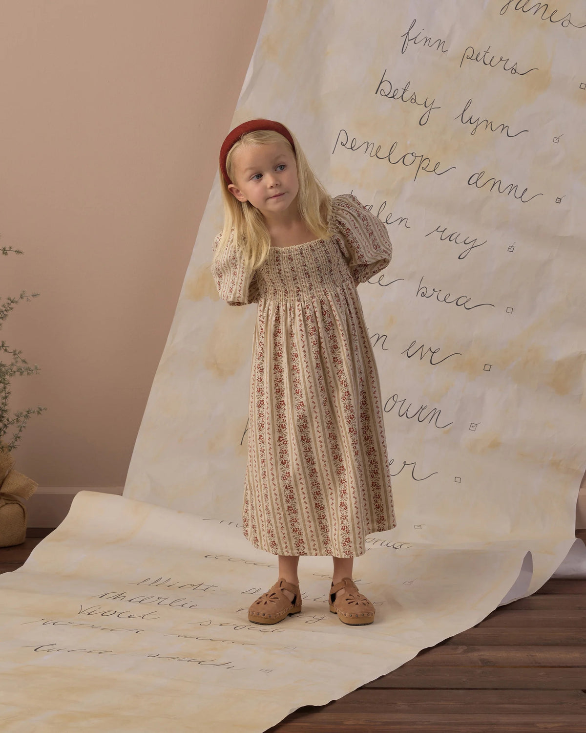 Rylee + Cru Della Dress || Floral Stripe