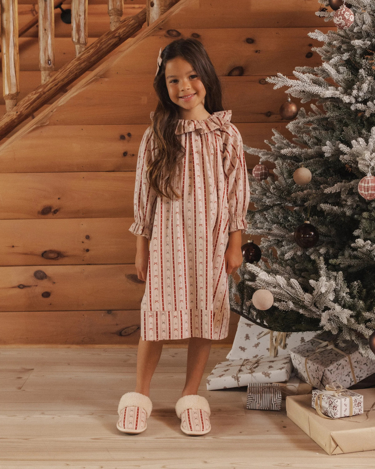 Rylee + Cru Girls Nightgown || Candy Cane Lane