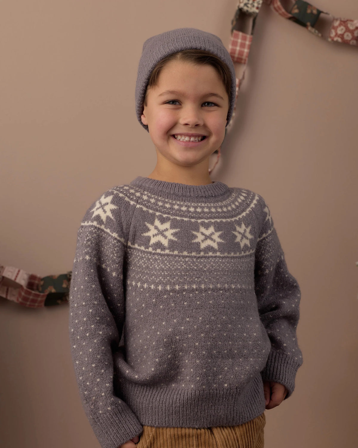 Rylee + Cru Fair Isle Sweater || Slate