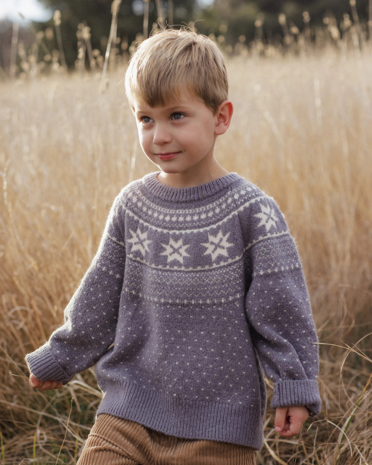 Rylee + Cru Fair Isle Sweater || Slate