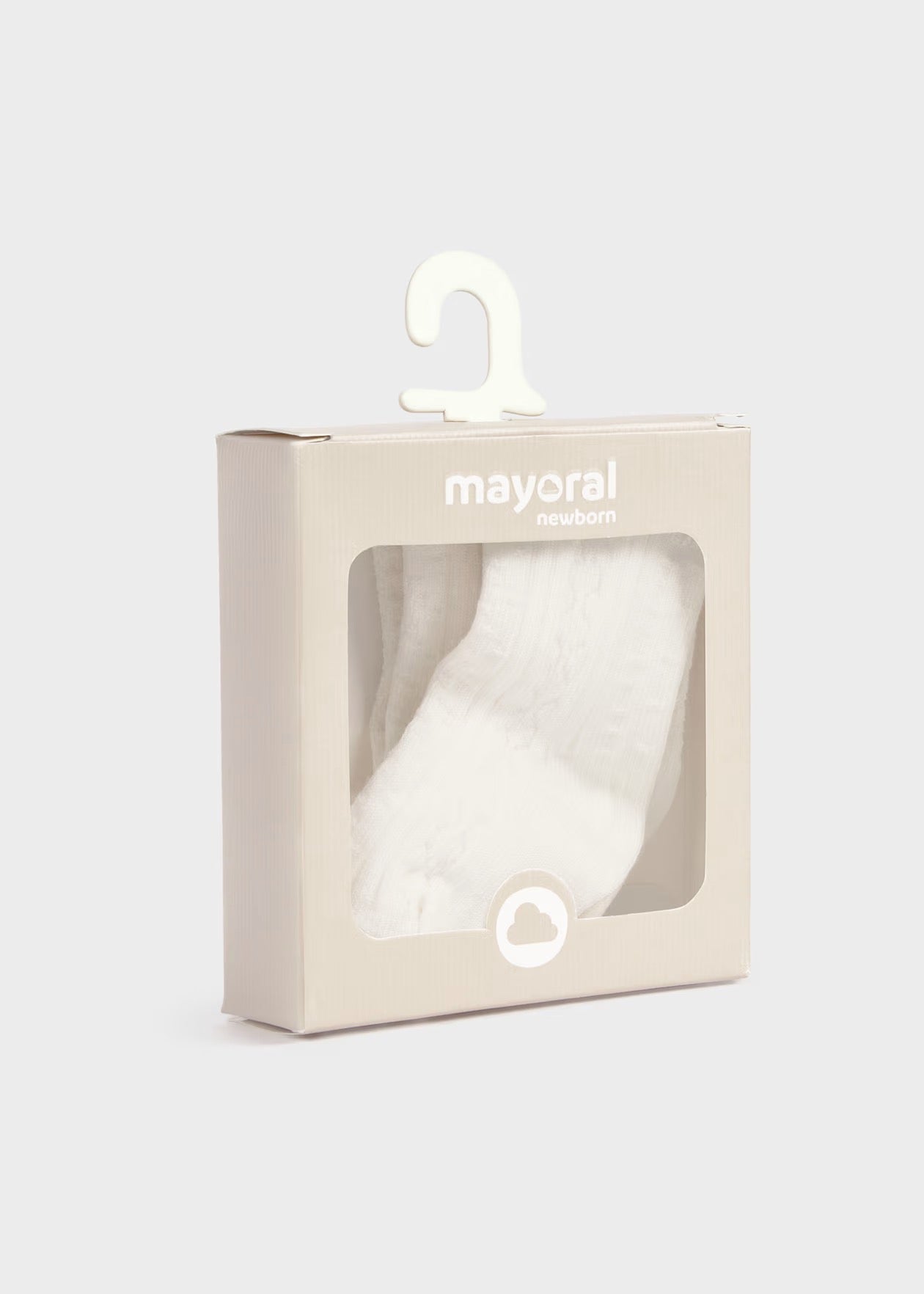Mayoral Newborn 2-Pack Socks || White