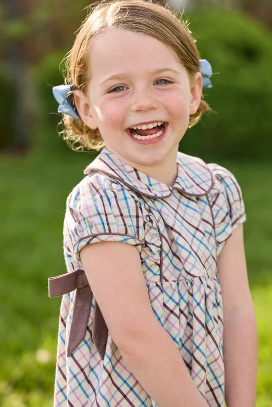 Little English Girl Hazel Dress || Wilmington Plaid