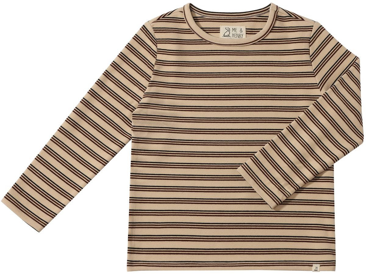 Me & Henry Toby Tee || Brown & Cream