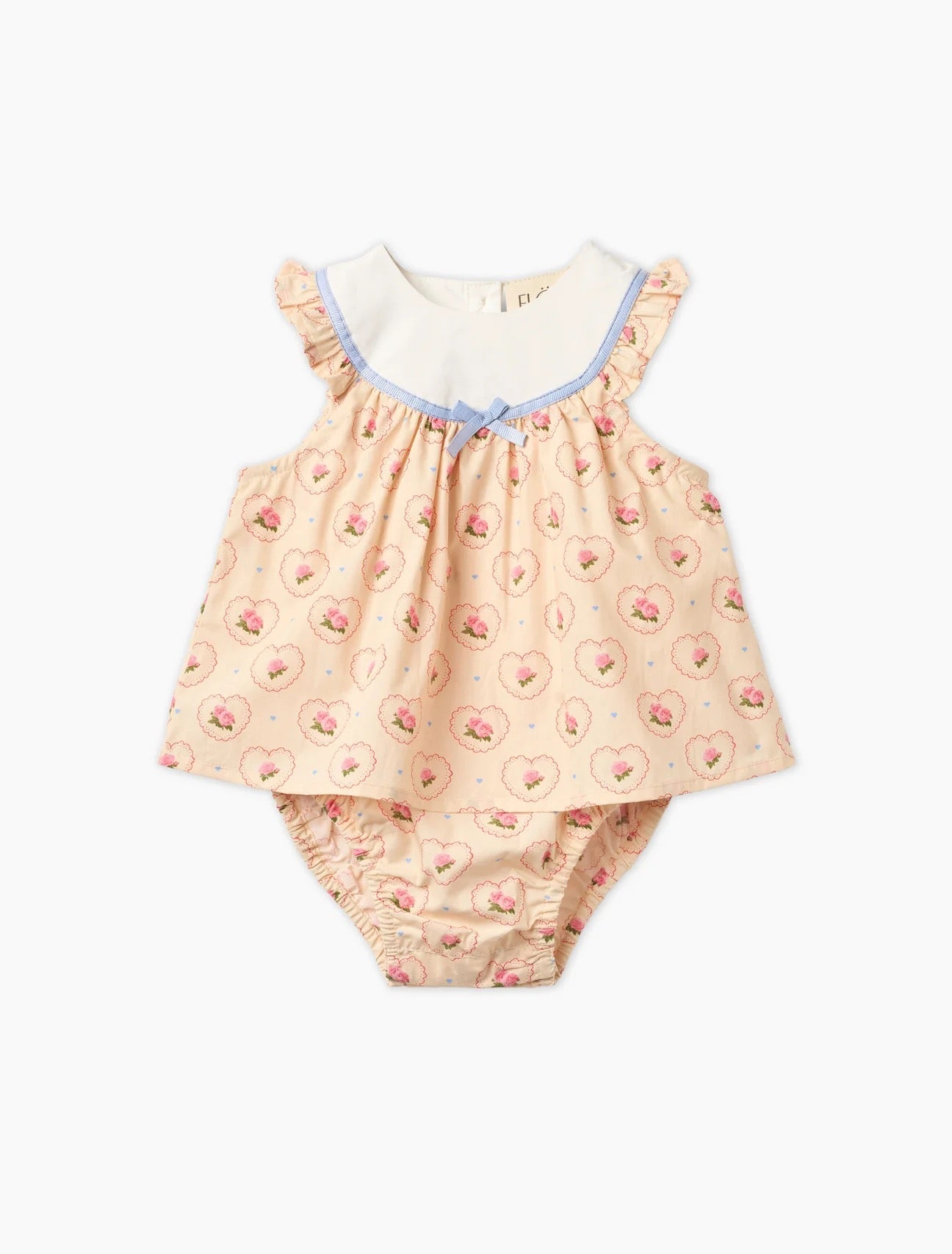 FLOSS BERTA ROMPER IN ROSY HEART