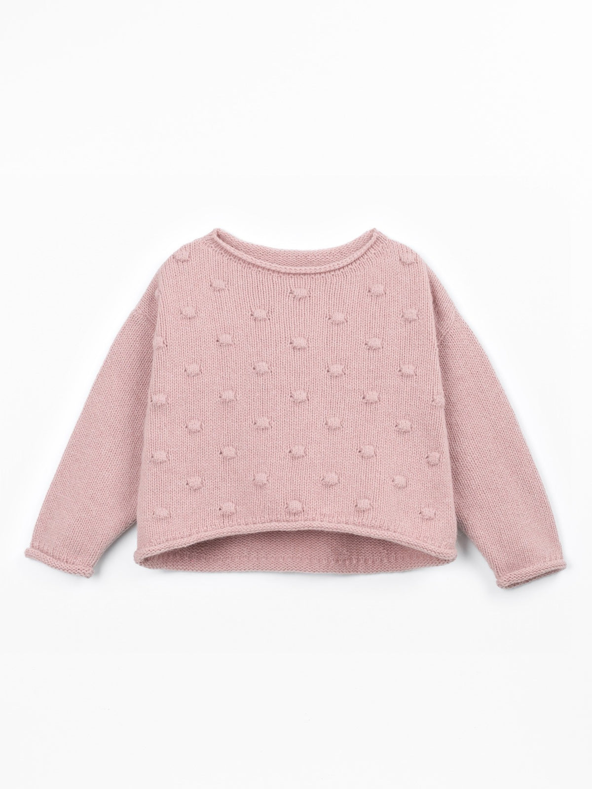 Play Up Knitted Sweater Recycled Wool || Salmon