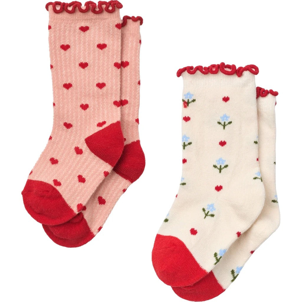Floss Vigga Socks 2-Pack || Violet Heart