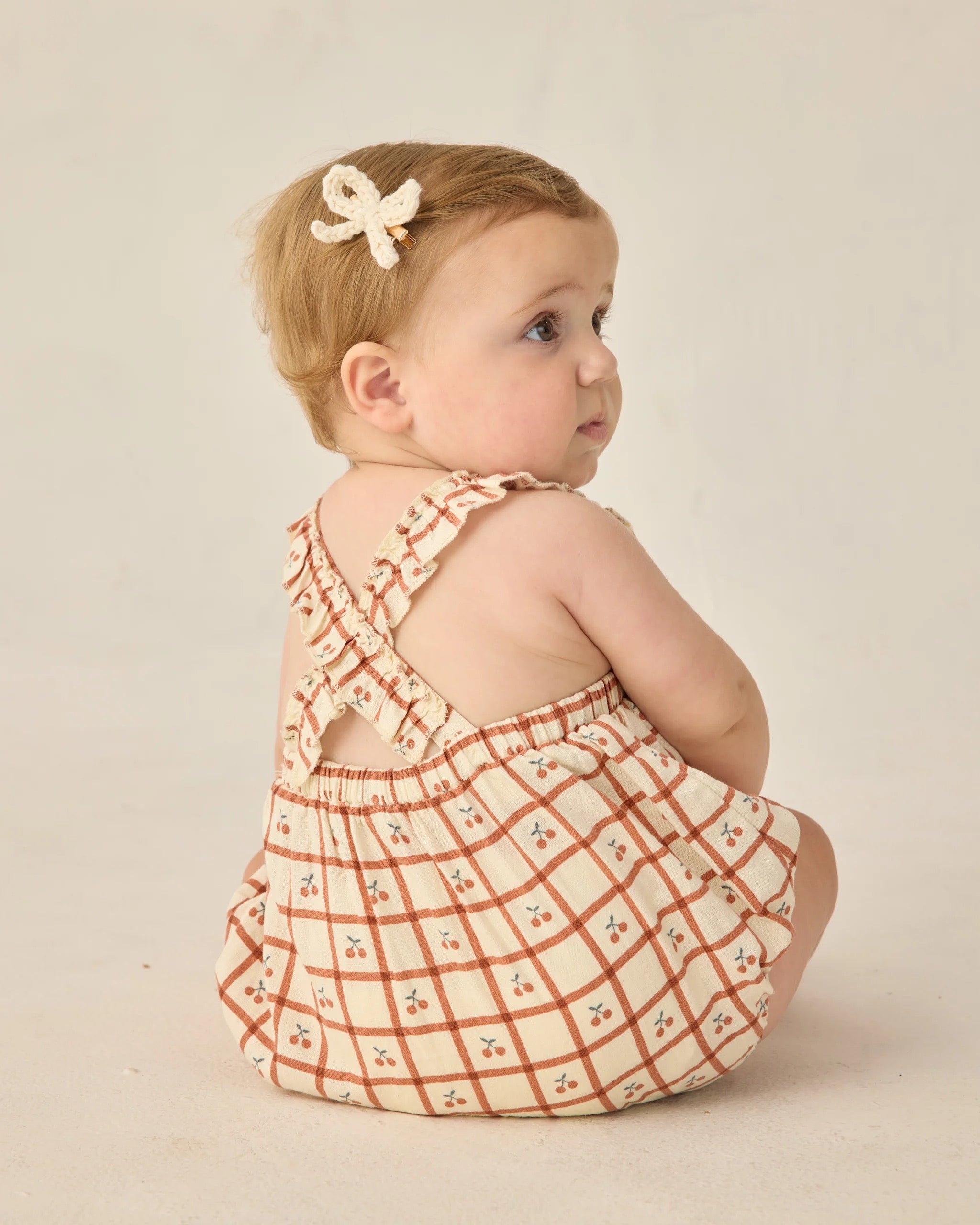 Rylee + Cru Chiara Romper || Cherry Check