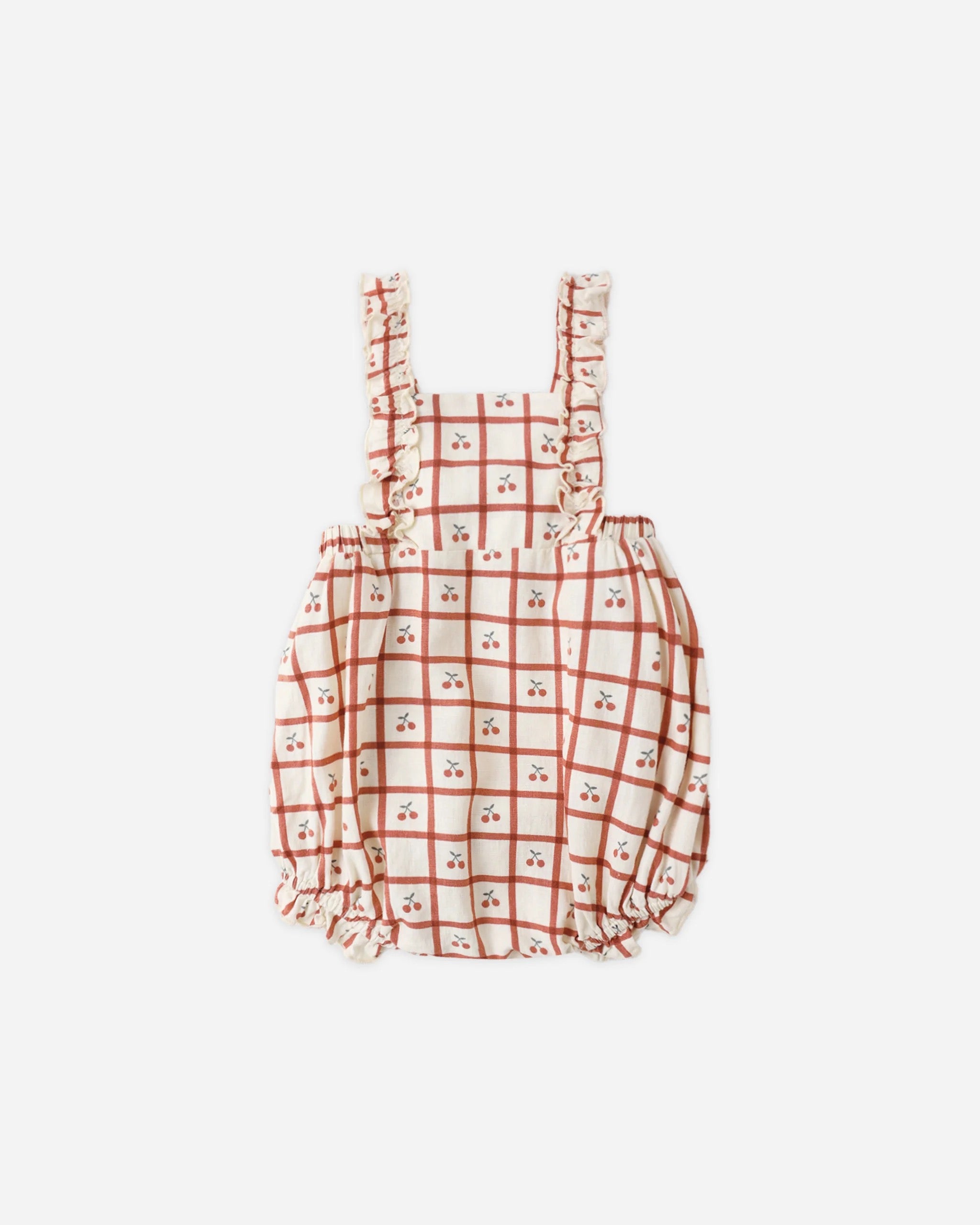 Rylee + Cru Chiara Romper || Cherry Check