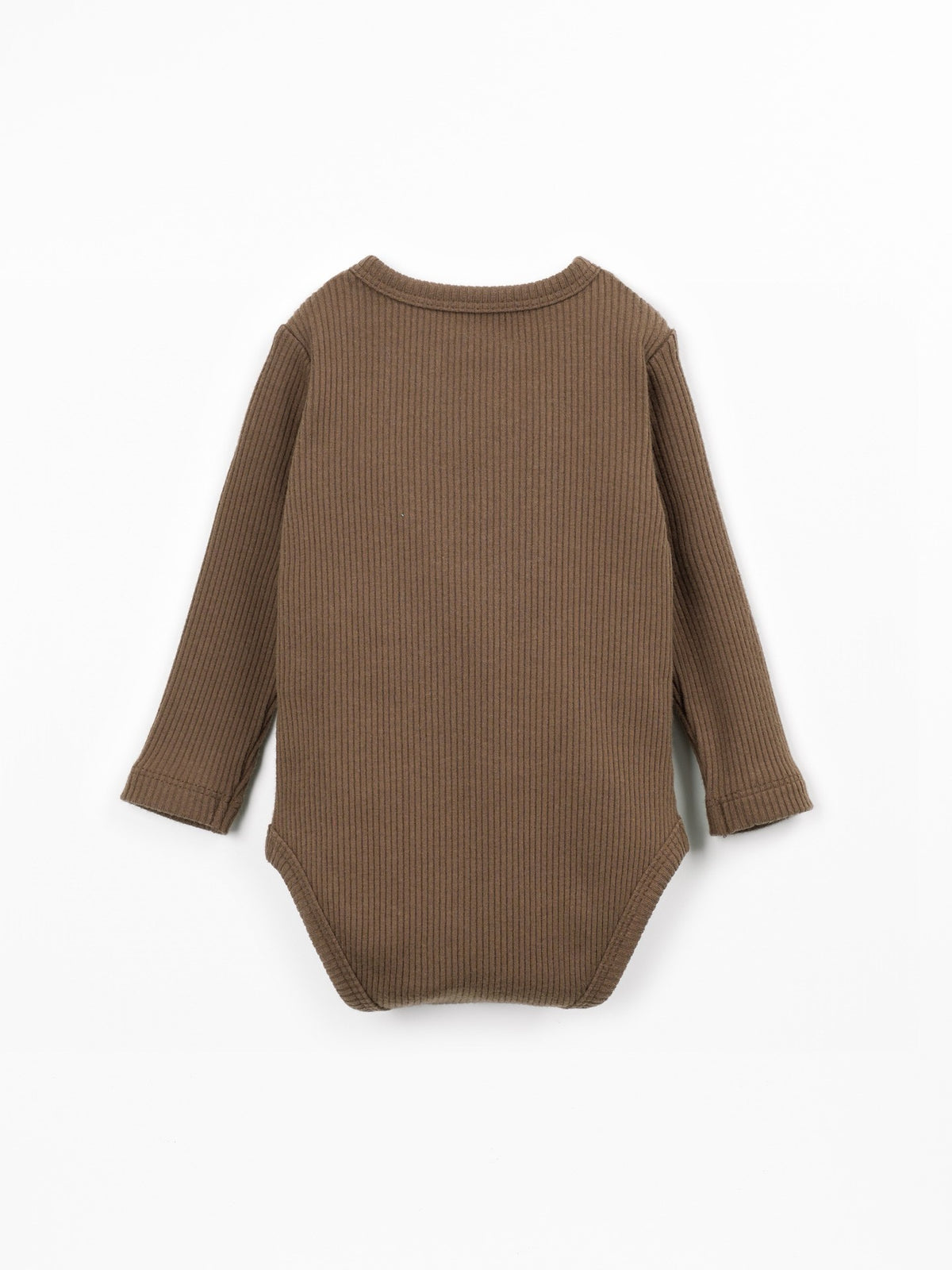 Play Up Ribbed Knit Bodysuit || Brown