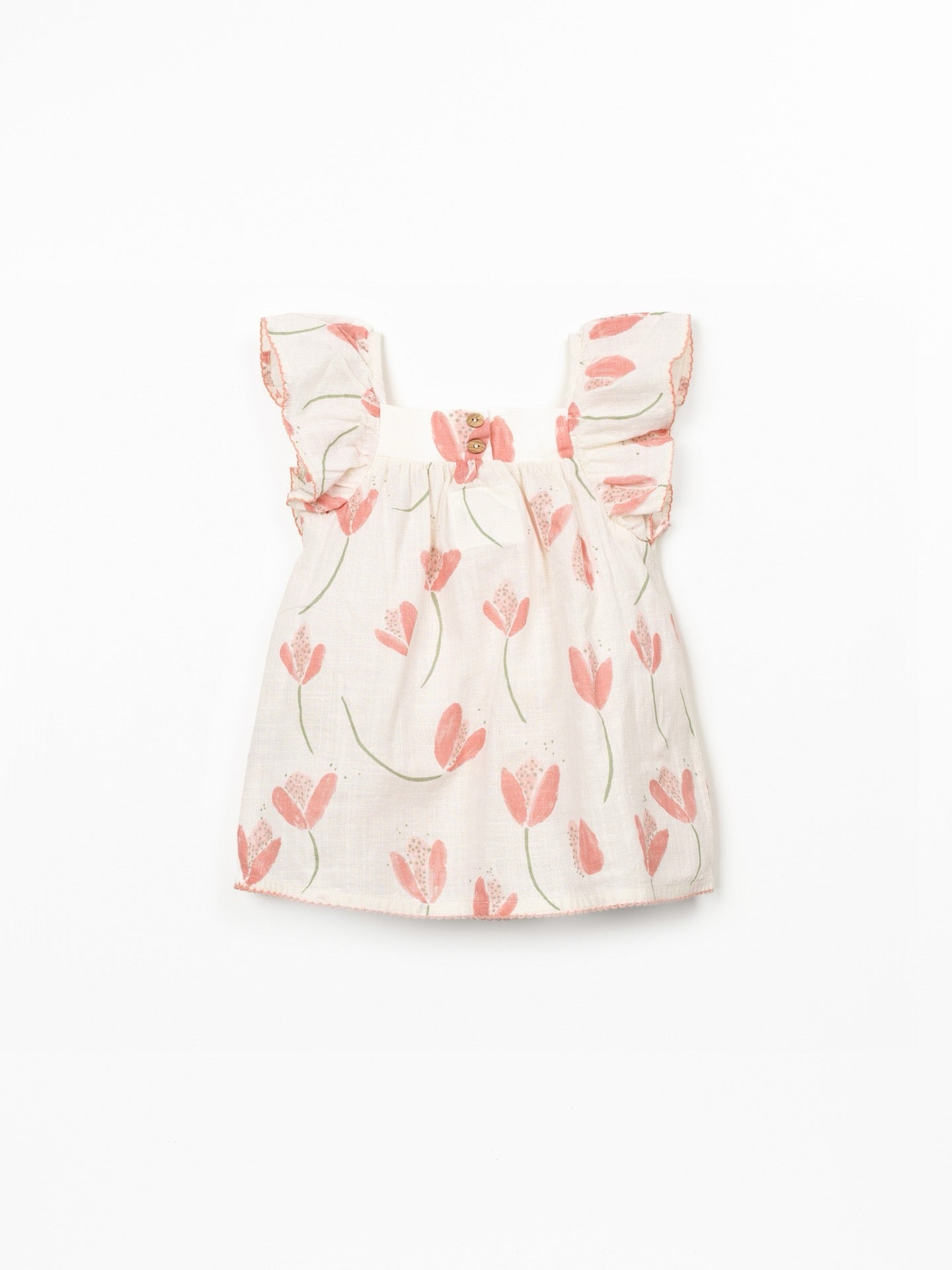 Play Up Girls Tulip Print Dress || Pink Tulip