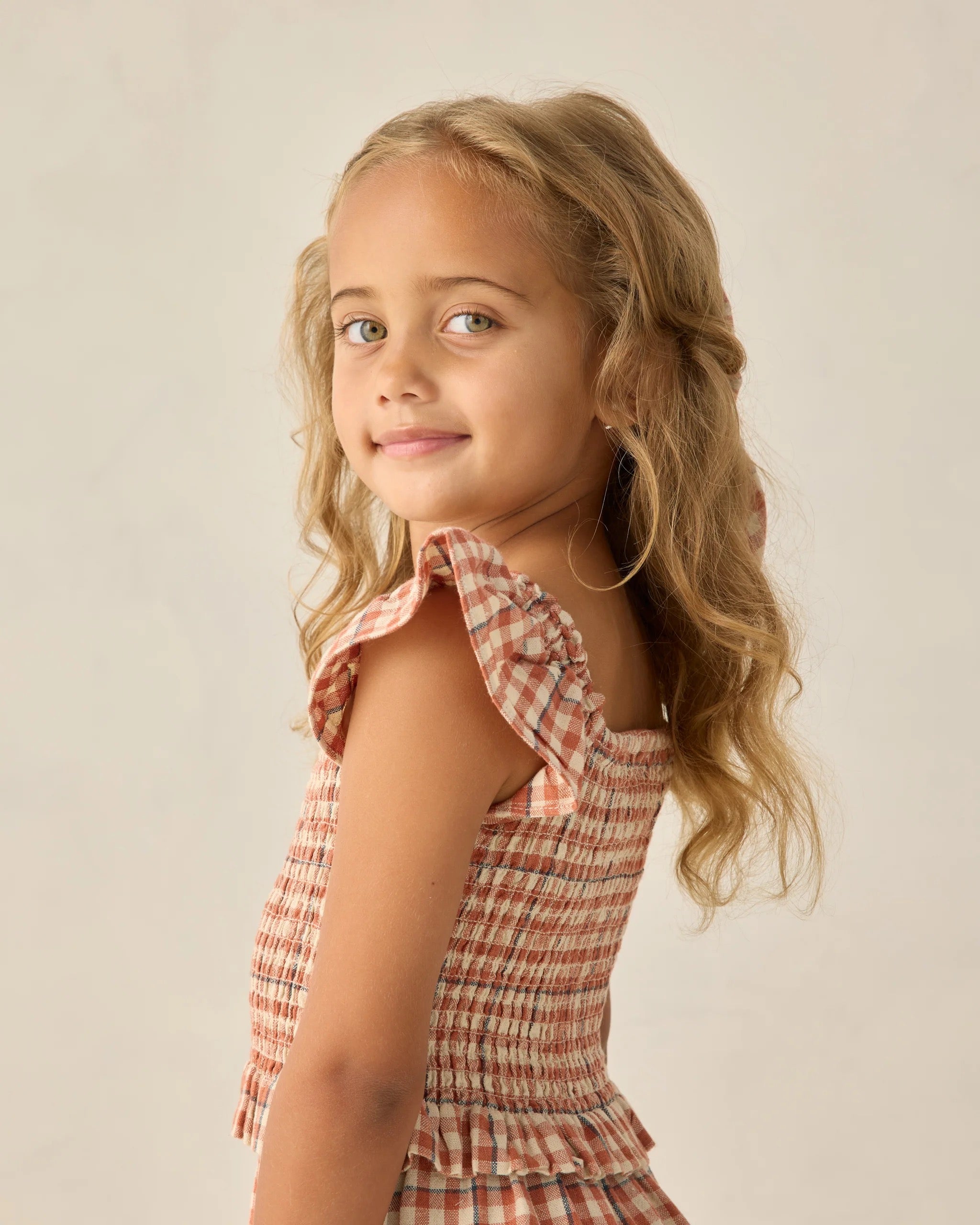 Rylee + Cru Zayla Top || Poppy Gingham