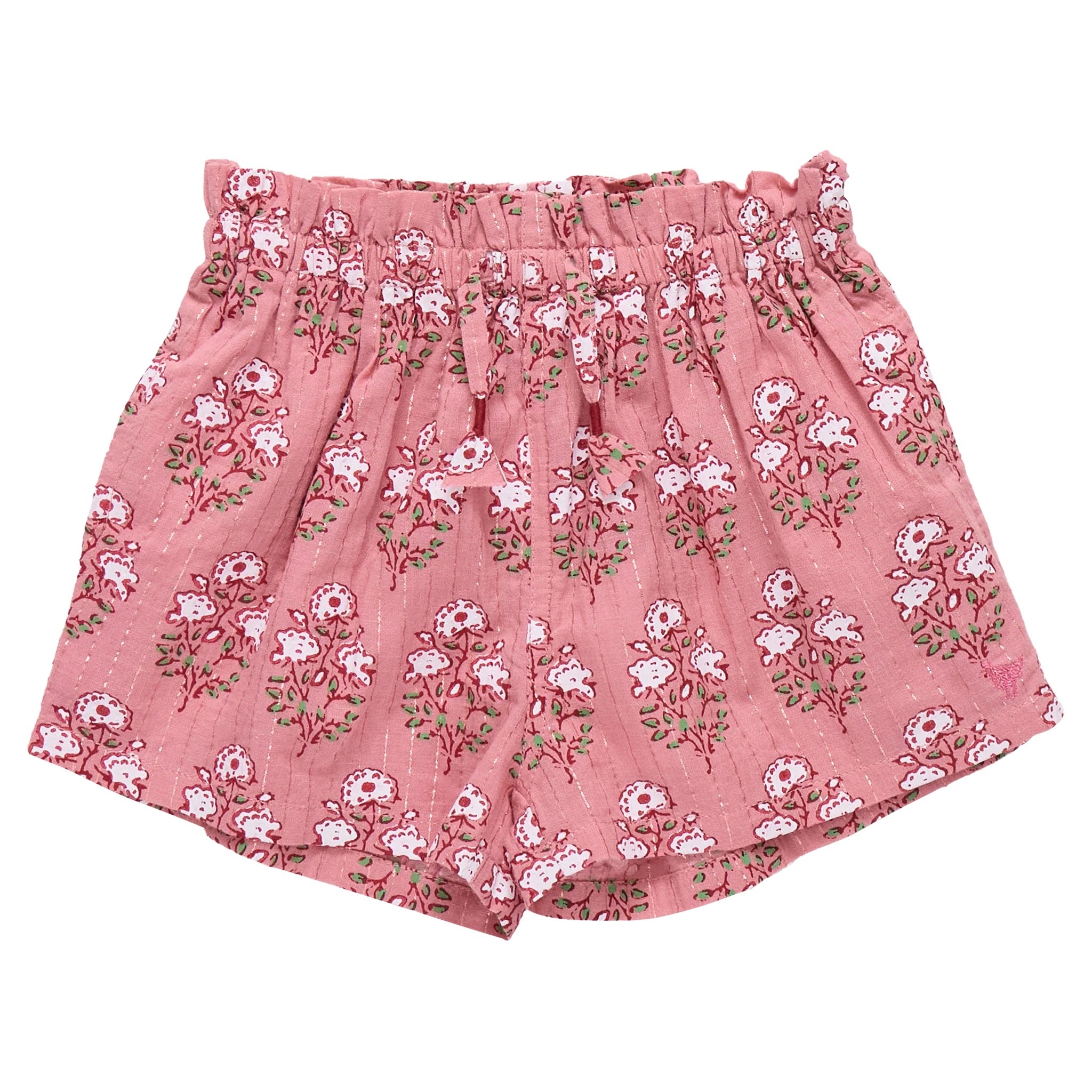 Girls Theodore Short || Pink Strawflower