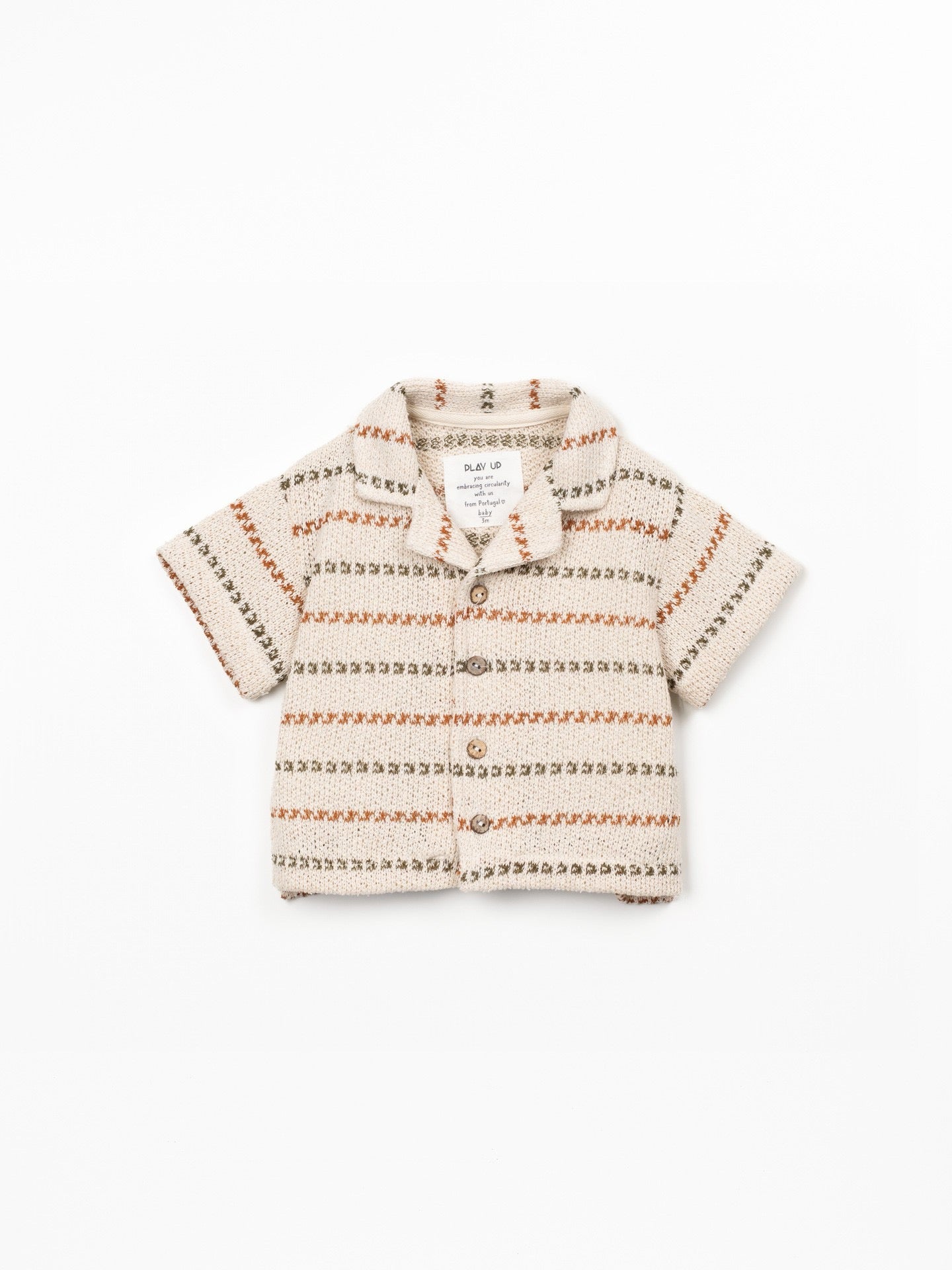 Play Up Boys Striped Jersey Shirt ||  Forest-Rust