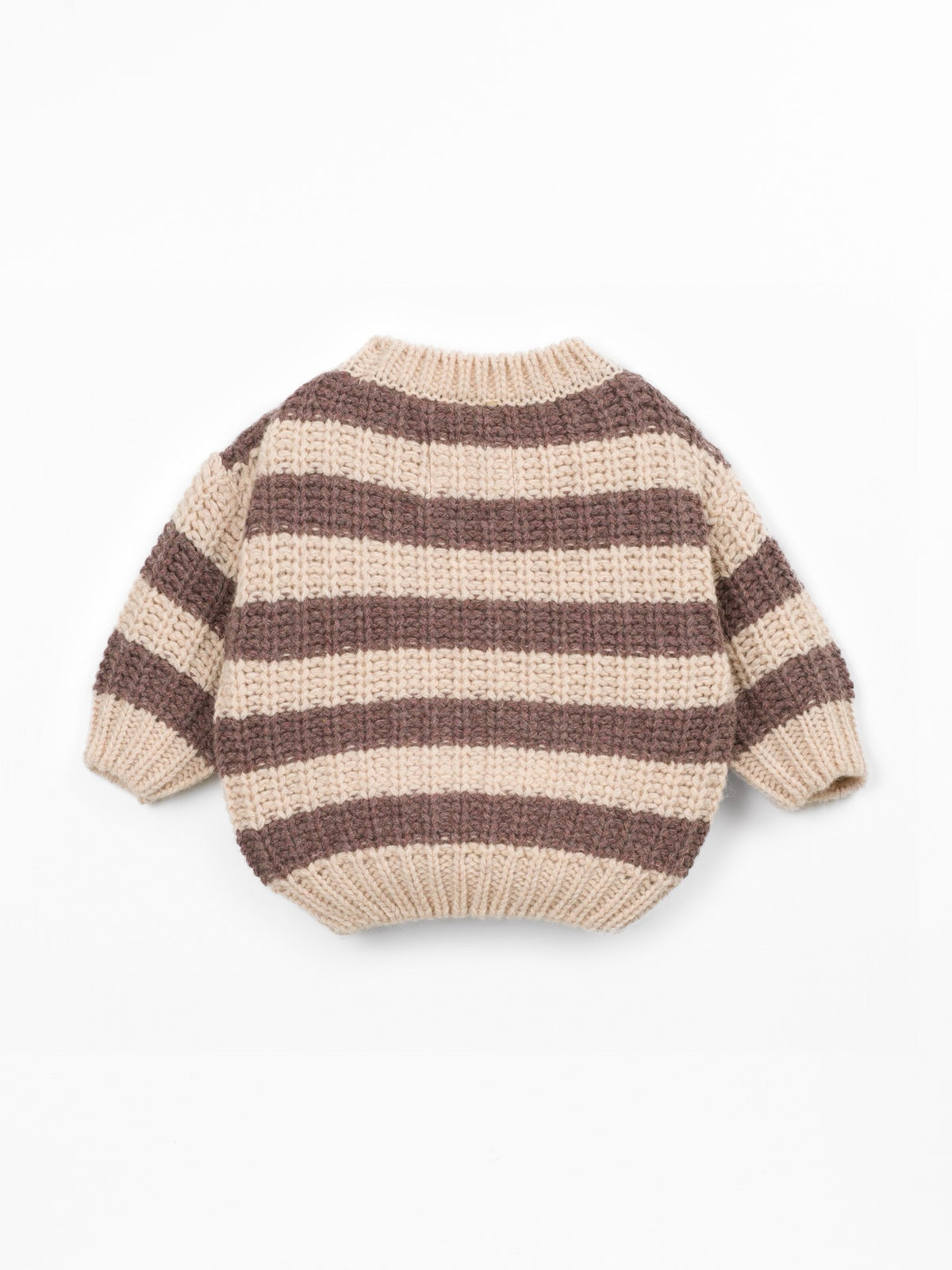 Play Up Knitted Sweater || Brown Stripe