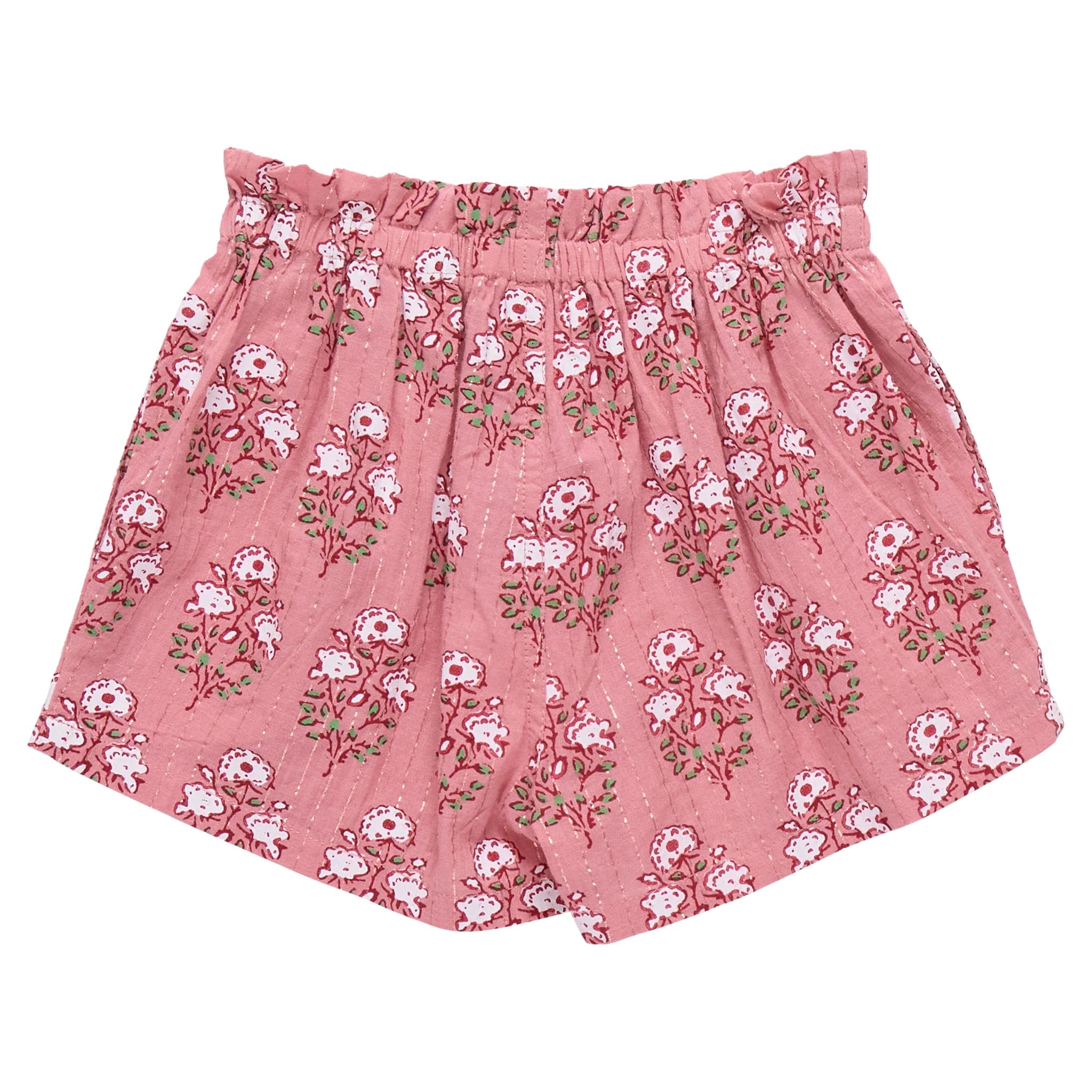 Girls Theodore Short || Pink Strawflower
