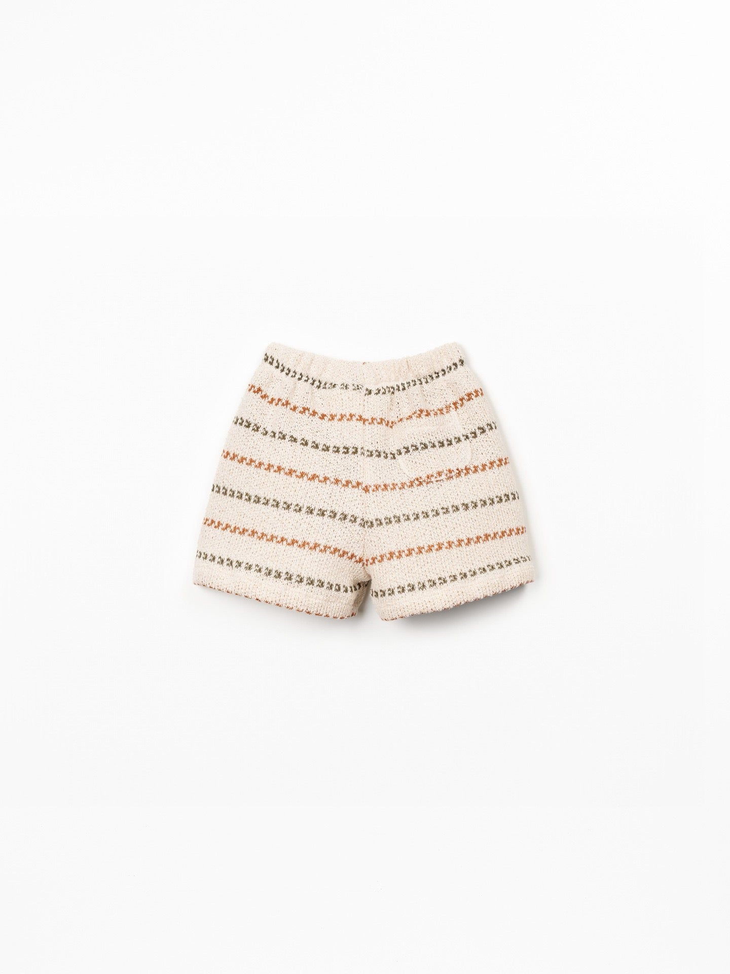 Play Up Boys Striped Jersey Shorts || Forest-Rust