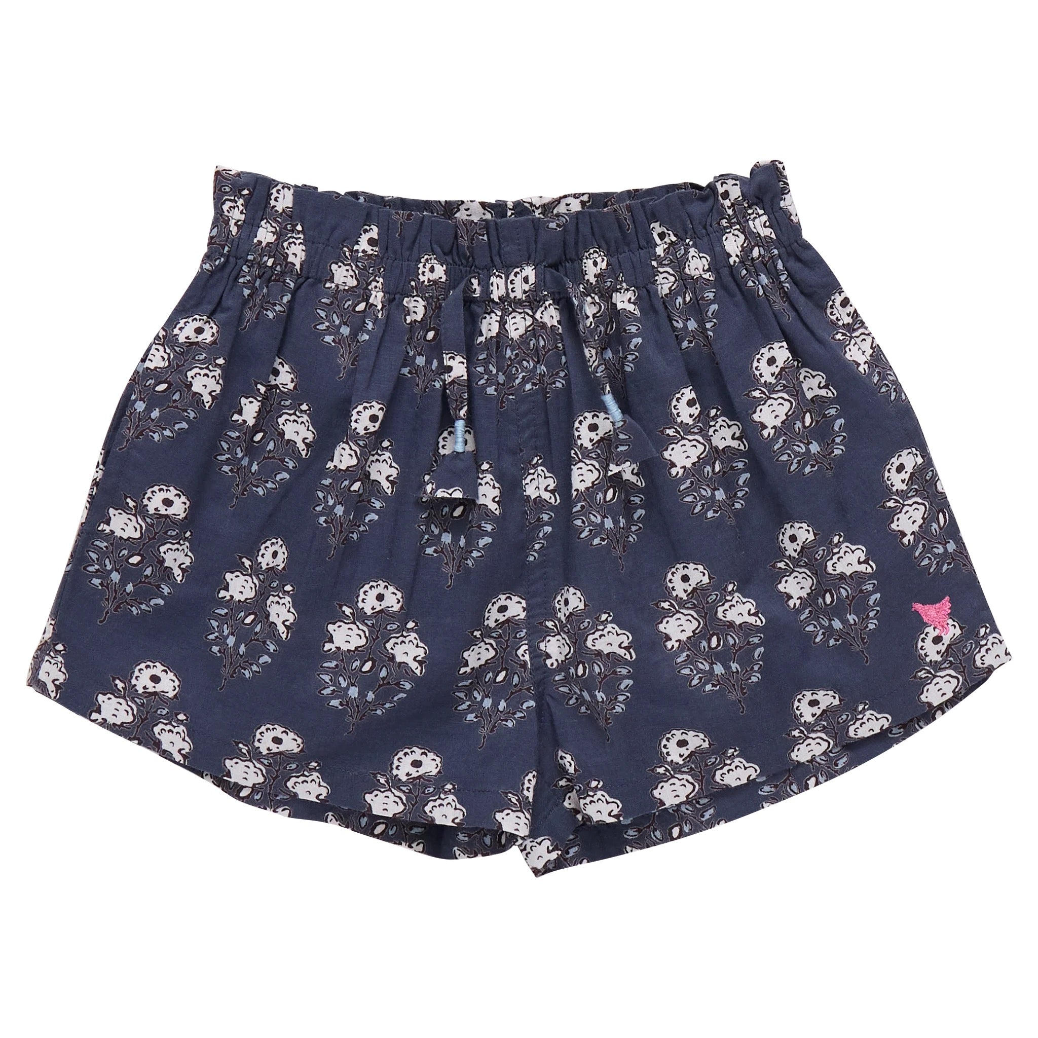 Girls Theodore Short || Navy Strawflower