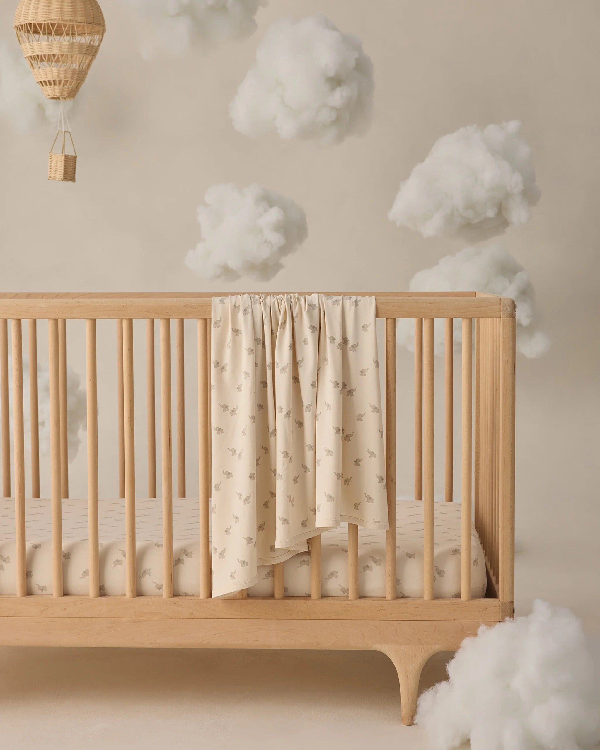 Quincy Mae Bamboo Swaddle || Elephants