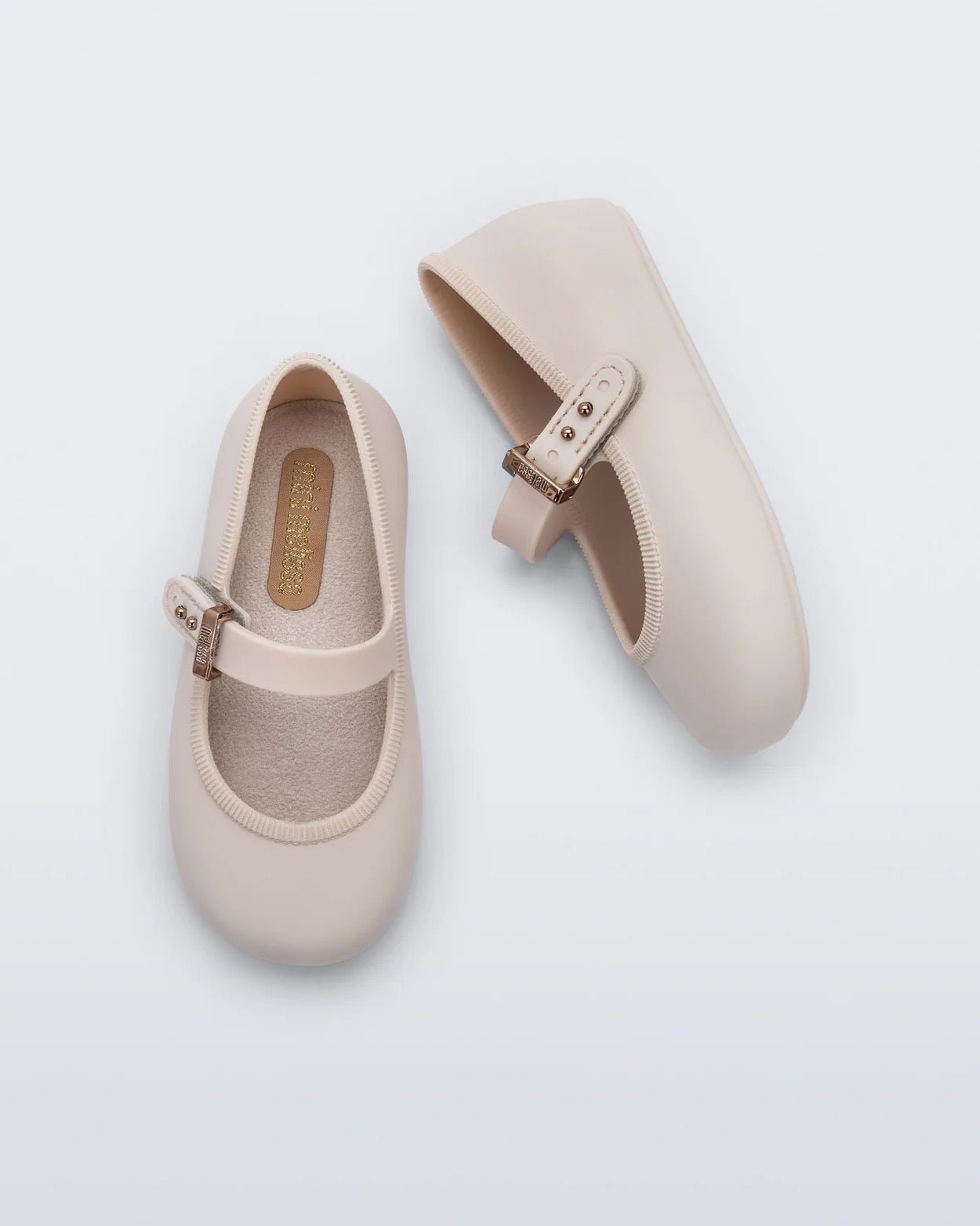 Mini Melissa Soft Ballerina Flat || Beige