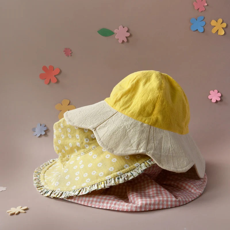 Rockahula Reversible Sun Hat || Petal Ruffle